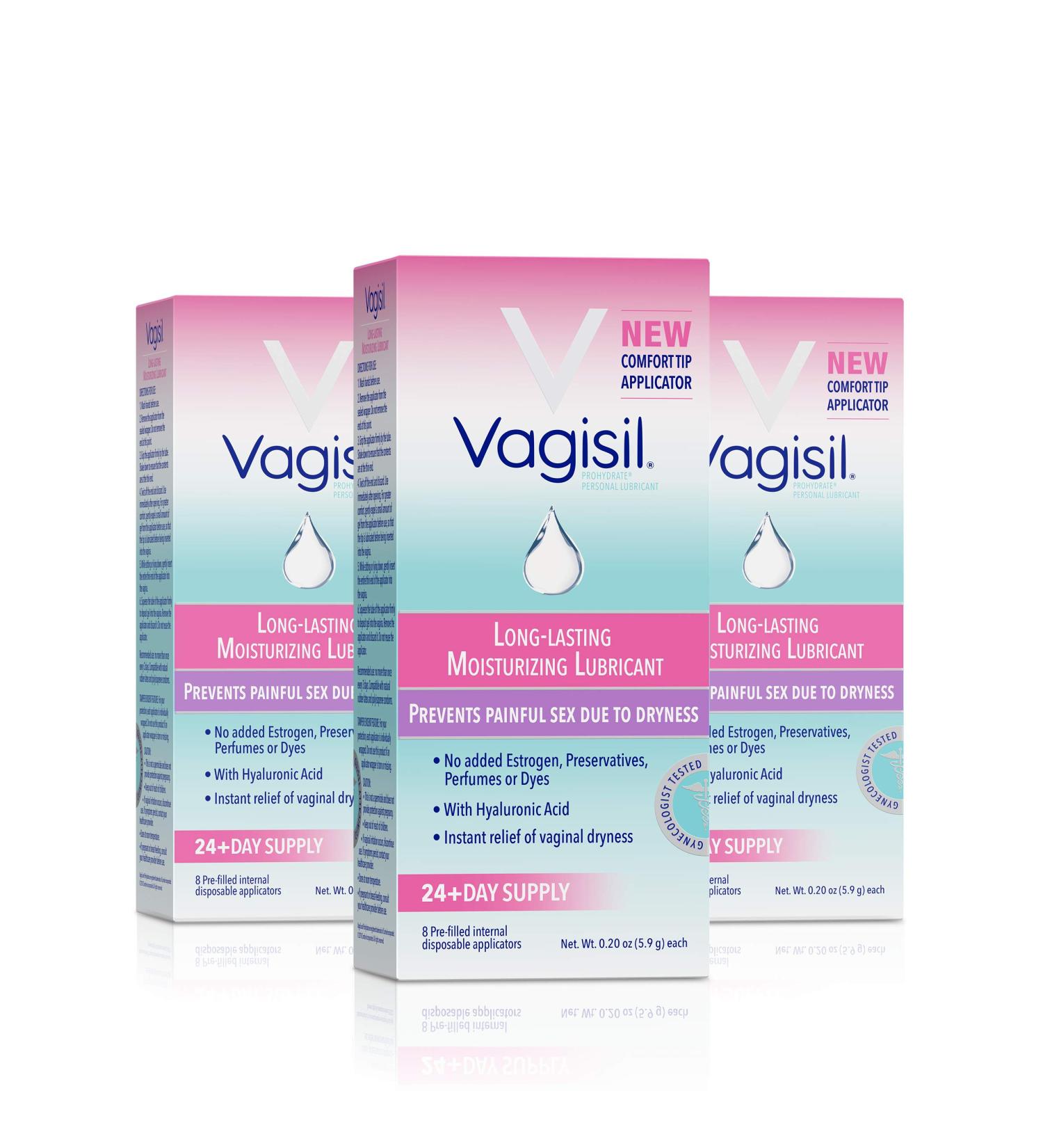 Vagisil Prohydrate Internal Vaginal Moisturizer Gel & Lubricant - 24 Applicators, Gynecologist Tested - Buy Online on GoSupps.com