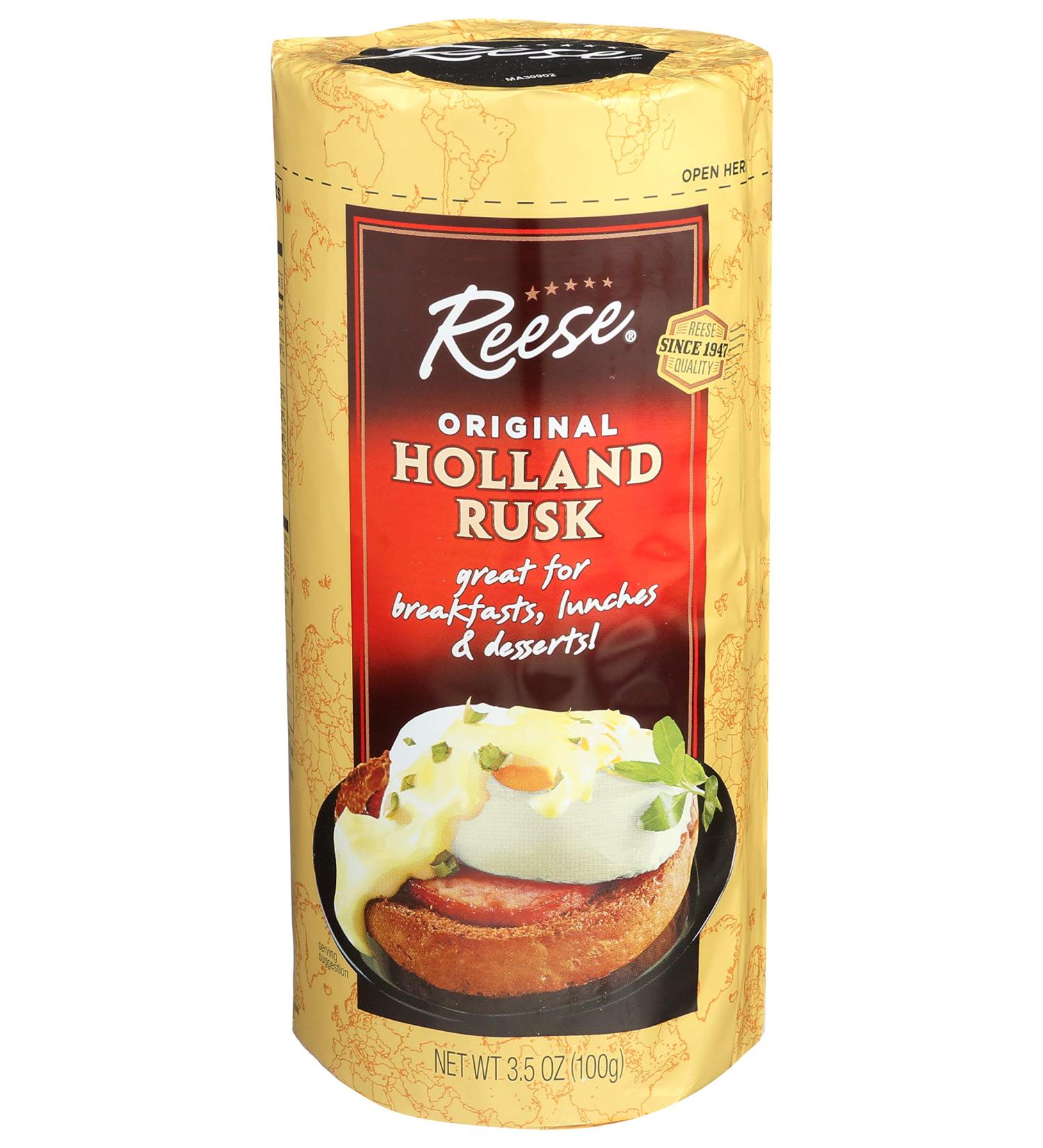 Reese Holland Rusk Light  Crisp Toast  3.5-Ounce Packages (Pack of 6) 3.5 Ounce (Pack of 6) - Buy Online on GoSupps.com