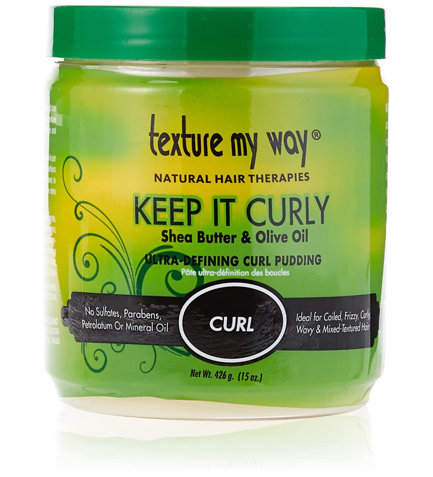 Texture My Way Keep It Curly Ultra-Defining Hair Curl Pudding 15 oz - Ideal for Coiled, Frizzy & Curly Hair - Buy Online on GoSupps.com