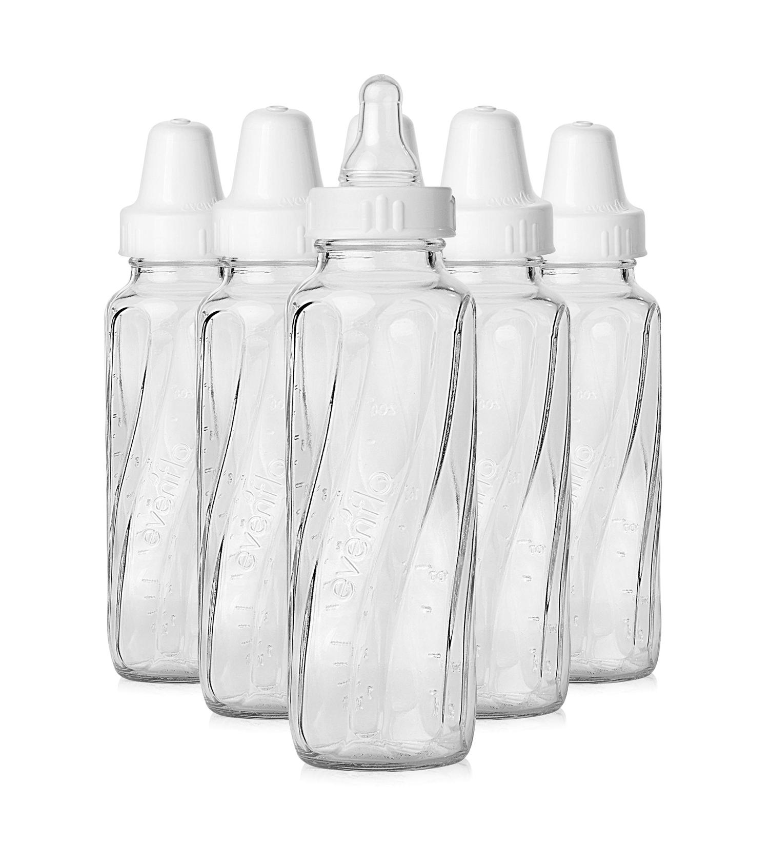 Evenflo Feeding Classic Glass Twist Bottles 8oz (Pack of 6) - Clear Glass Baby Bottles - Buy Online on GoSupps.com