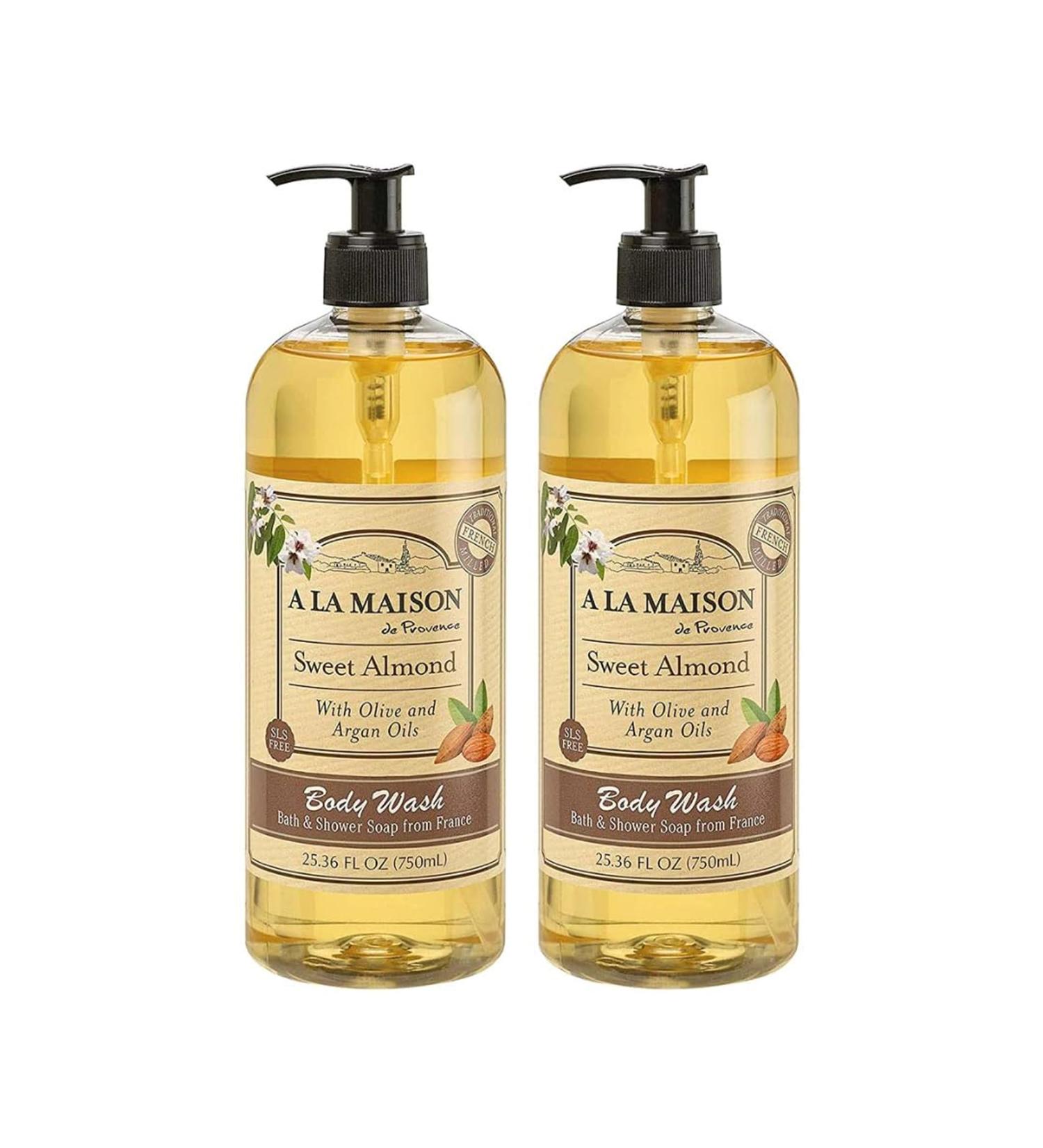 A LA MAISON French Hydrating Liquid Body Wash, Sweet Almond - Natural Body Wash Made with Essential Oils - Biodegradable, Plant-Based, Vegan, Cruelty-Free, Alcohol & Paraben Free (25.36 oz, 2 Pack) Honeysuckle 12.68 Fl Oz (  - Buy Online on GoSupps.com