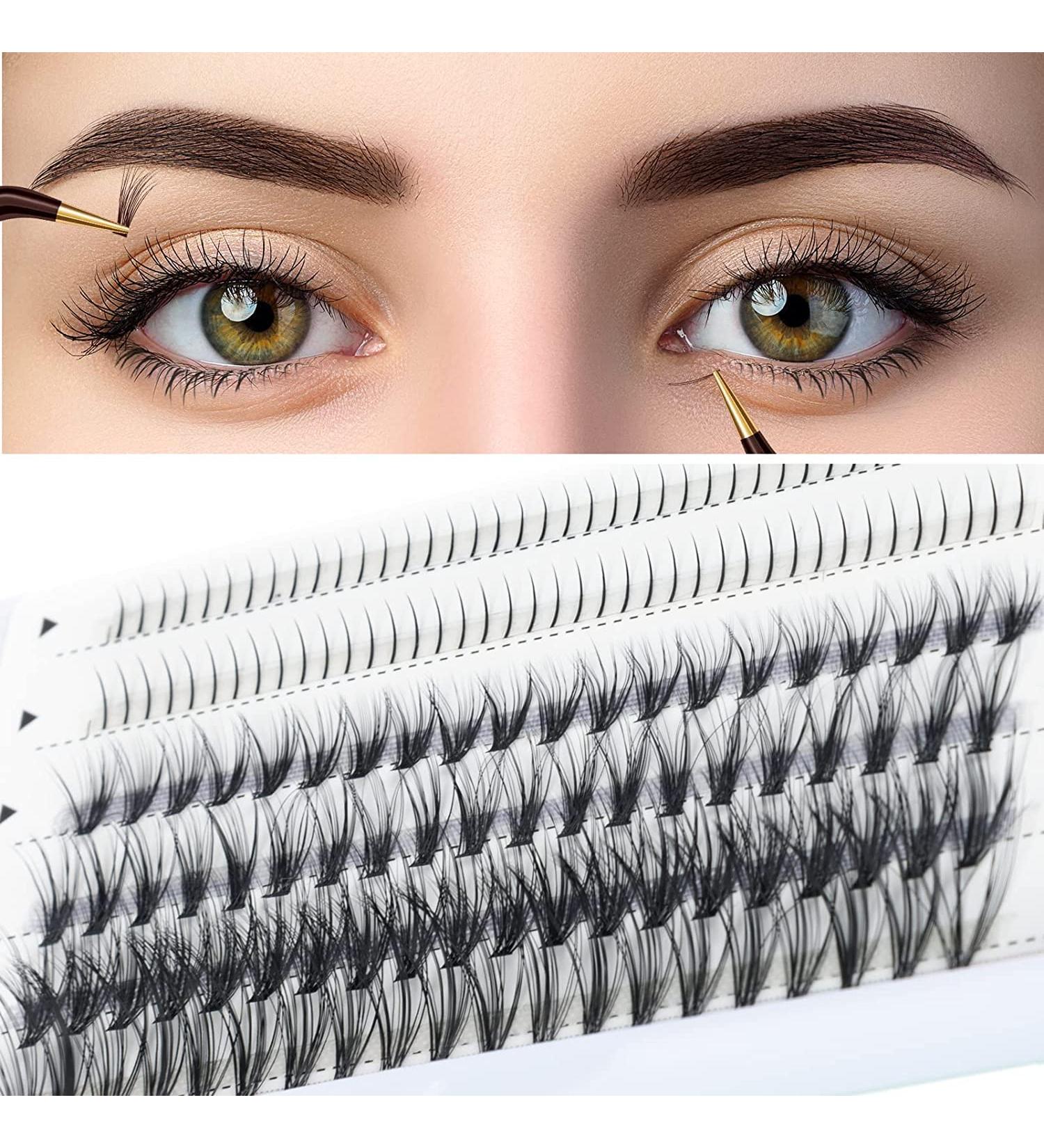 MAEXUS 160PCS False Eyelash Clusters Extensions | DIY Individual Lash Extensions - Bottom Lashes | 20D 0.07C 10-16mm MIX - Buy Online on GoSupps.com