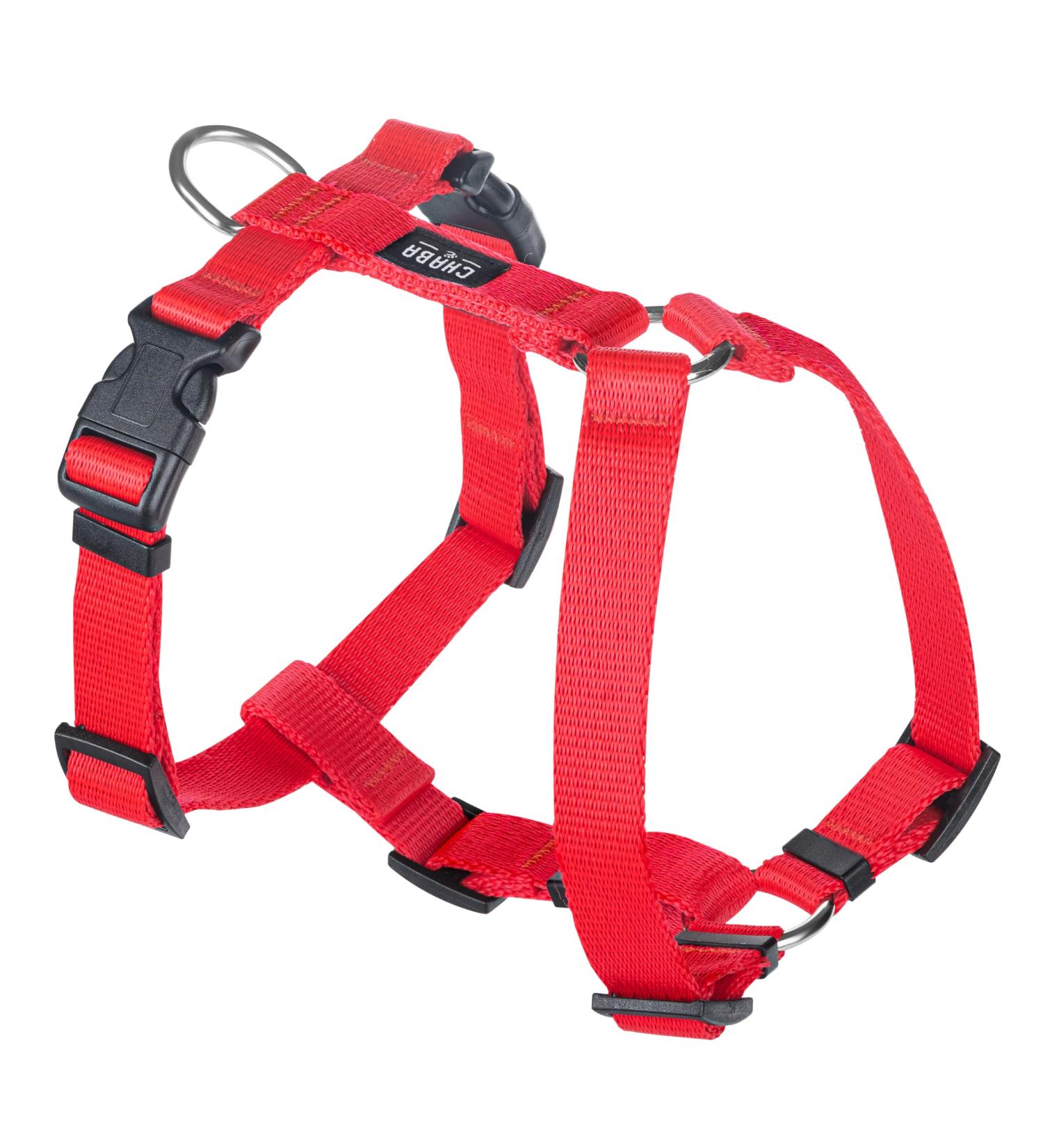 Chaba Guard Dog Harness for Small Dogs - Anti-Zug & Choking Relief Adjustable & Lightweight Perfect for Running - Classic Red - Buy Online on GoSupps.com