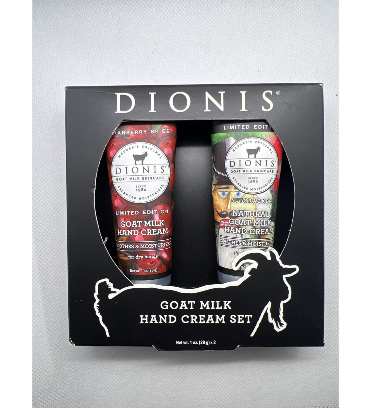 Dionis Goat Milk Hand Cream Set- Cranberry Spice and Nutcracker