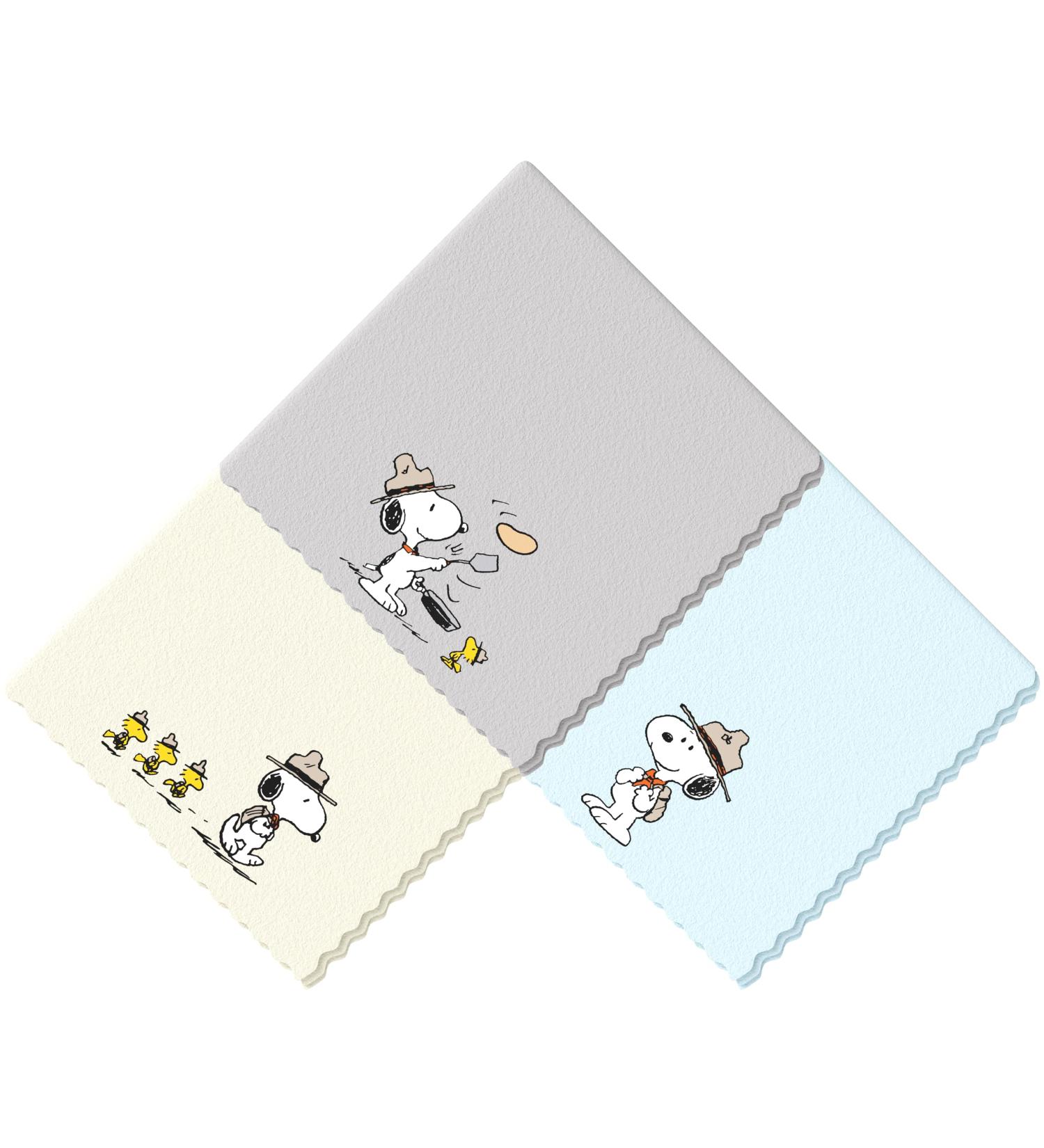 Microfiber Cloth & Glasses Wipes (3 Pack) - Eyeglass & Screen Cleaning Cloths for Lenses - Perfect for Cameras & Gadgets - Snoopy Design - Buy Online on GoSupps.com