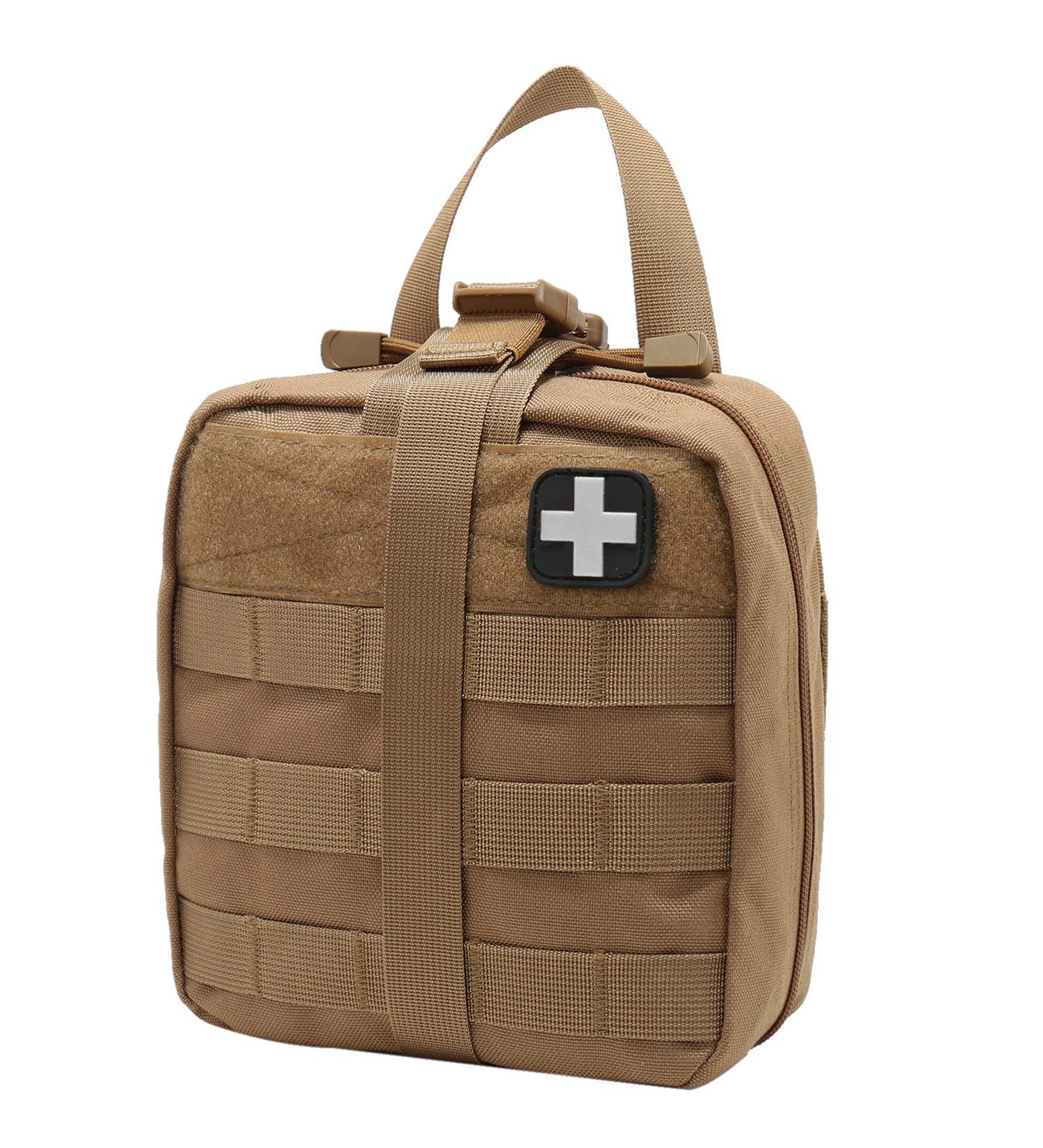 Carlebben Rip-Away EMT Pouch Molle Ifak Medical First Aid Kit 1000D Nylon - Tan - Buy Online on GoSupps.com