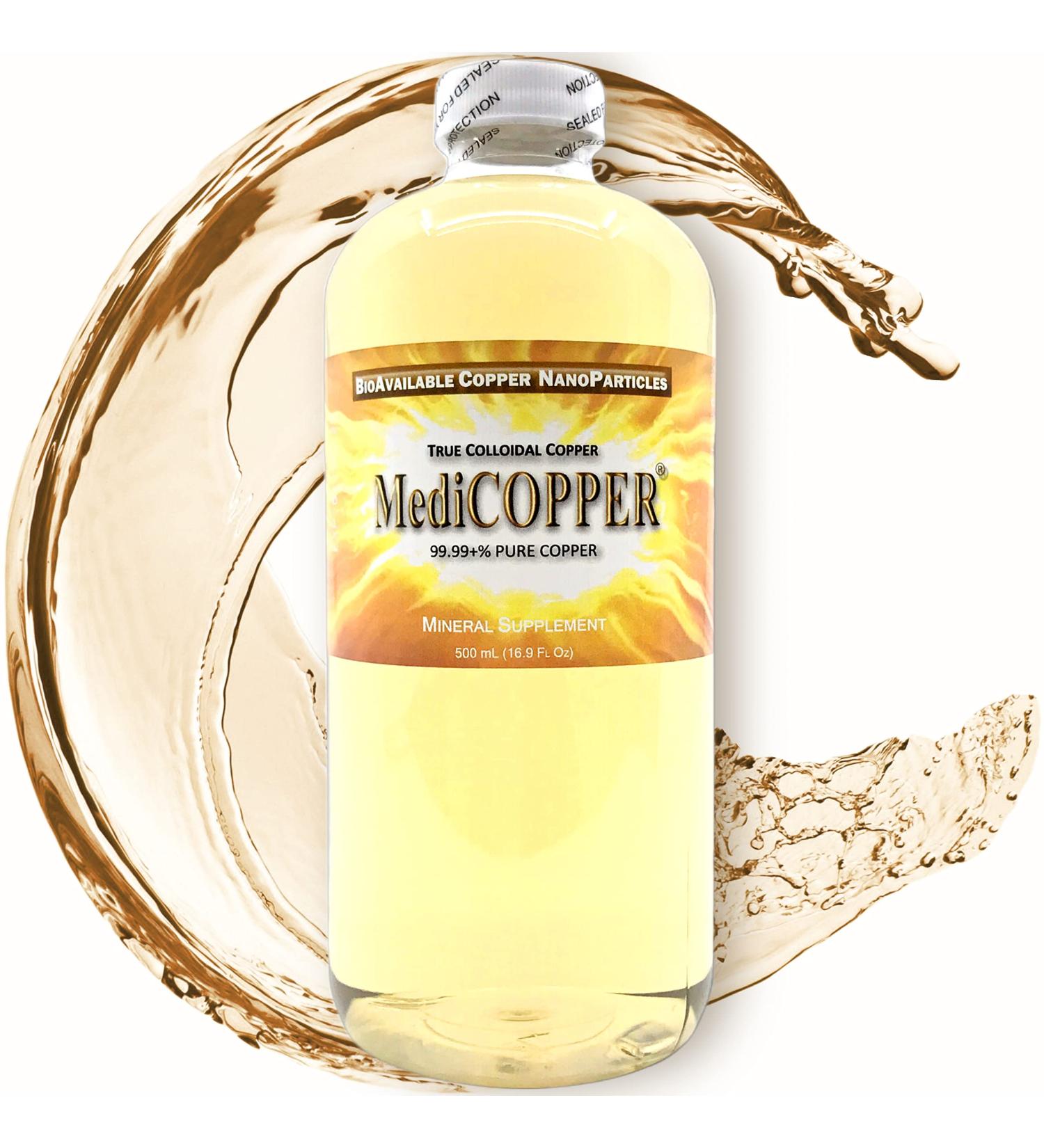 MediCOPPER True Colloidal Copper - 500 mL | BPA Free Plastic Bottle - Buy Online on GoSupps.com