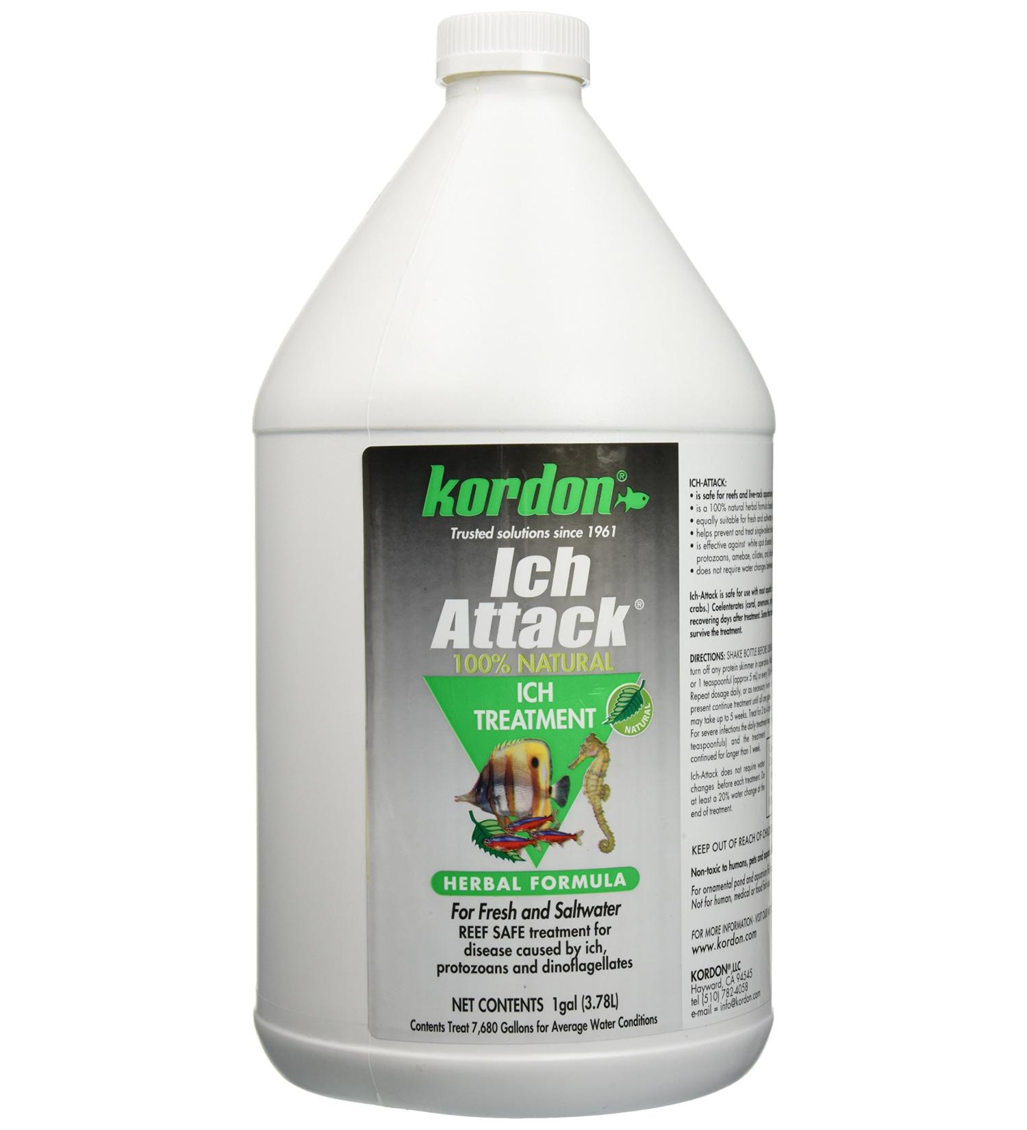 KORDON #39462 Ich Attack for Aquarium, 1-Gallon ONLY