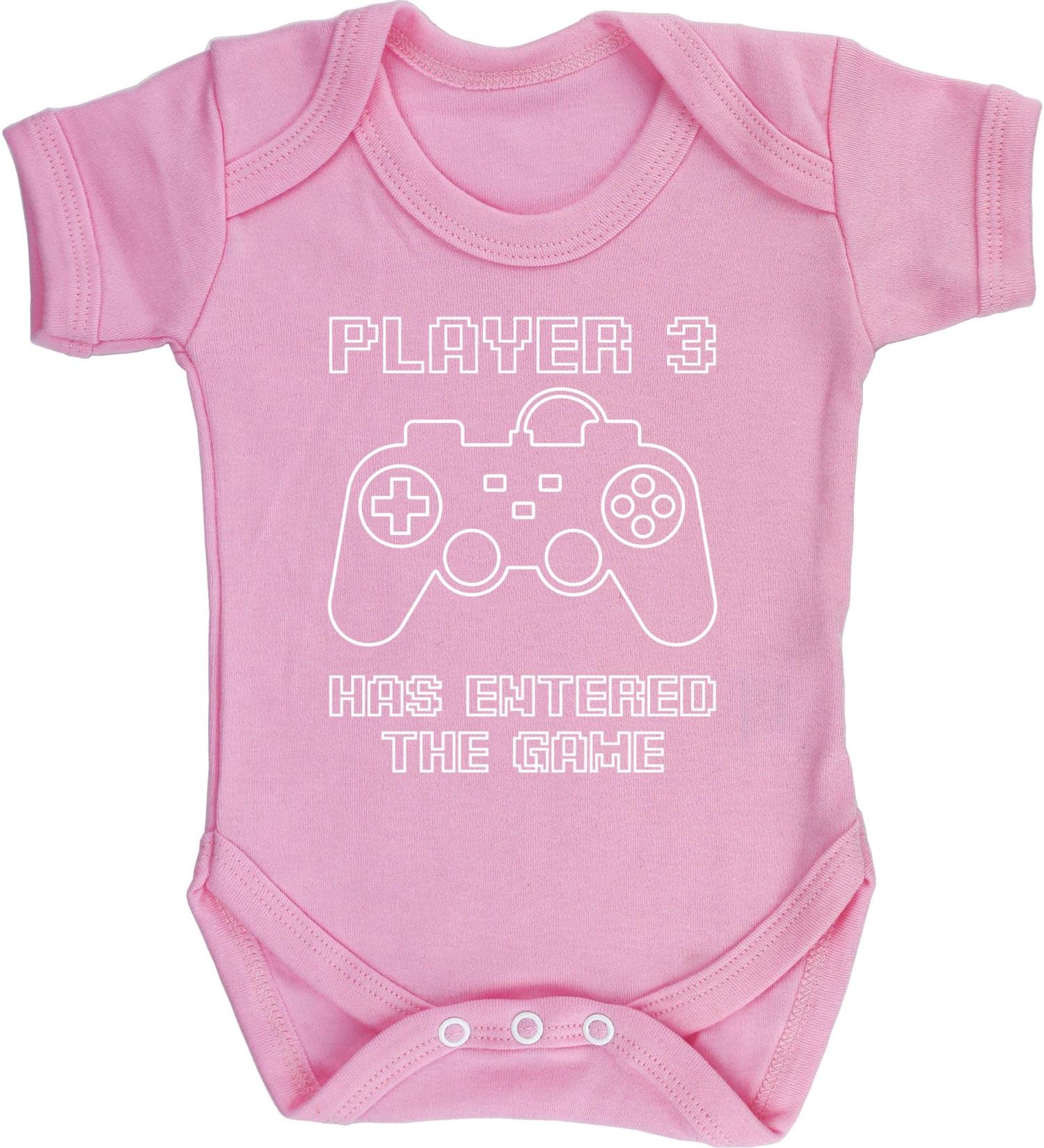 Hippowarehouse Player 3 Baby Vest Bodysuit - Short Sleeve for Boys and Girls - Buy Online on GoSupps.com