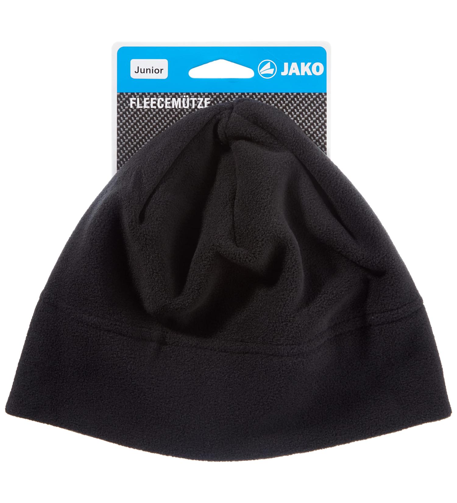JAKO Unisex Kids Fleece Hat - Senior Black | Warm & Stylish Winter Accessory for Kids | International Shipping Available - Buy Online on GoSupps.com