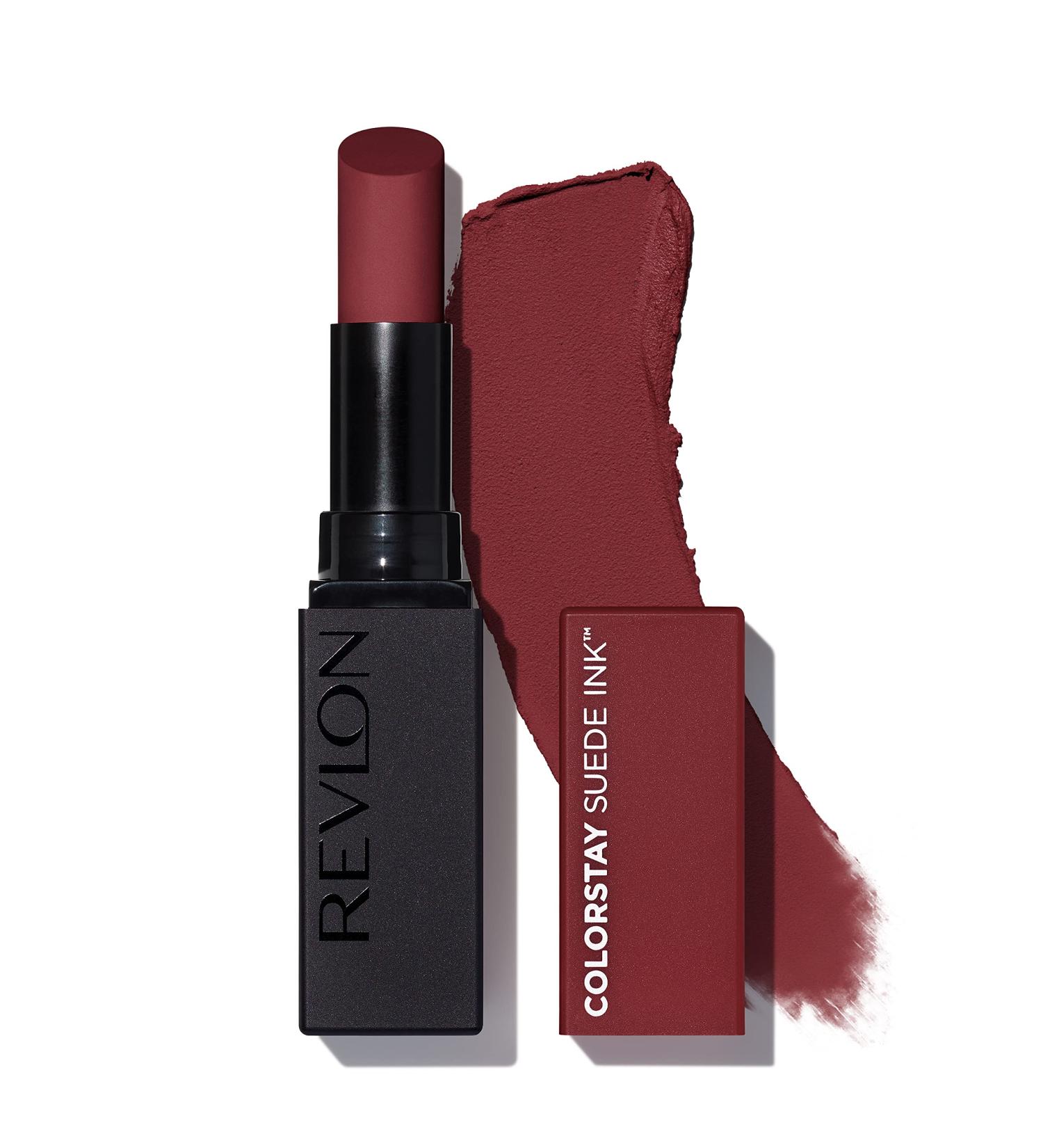 REVLON ColorStay Suede Ink Lipstick | Waterproof & Smudgeproof Matte Color 019 In the Zone - Built-in Primer & Vitamin E Infusion (Pack of 1) - Buy Online on GoSupps.com