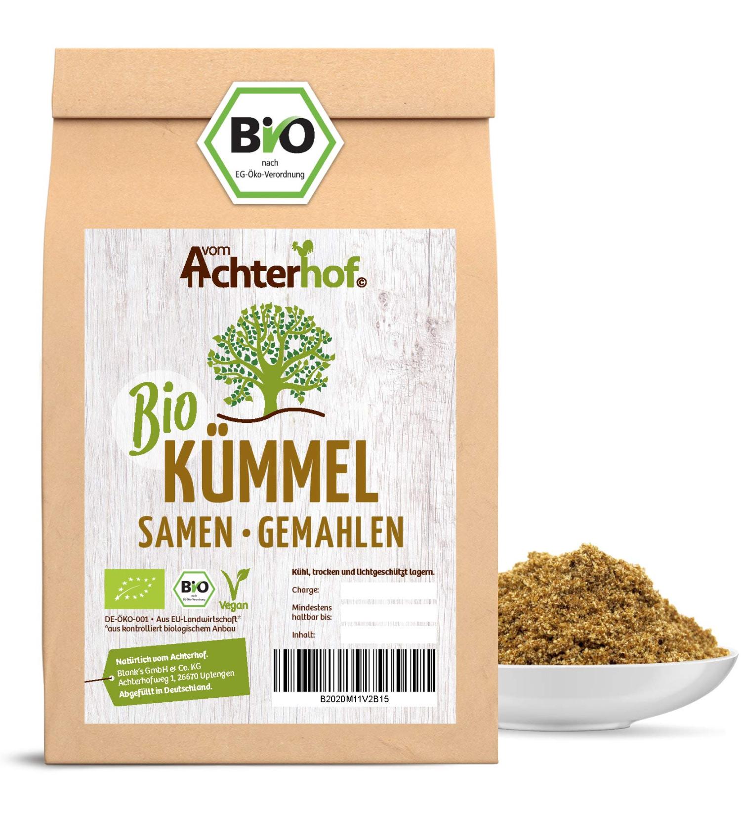 Organic Caraway Powder - 250g Ground Caraway Seeds | Achterhof - International Shipping - Buy Online on GoSupps.com