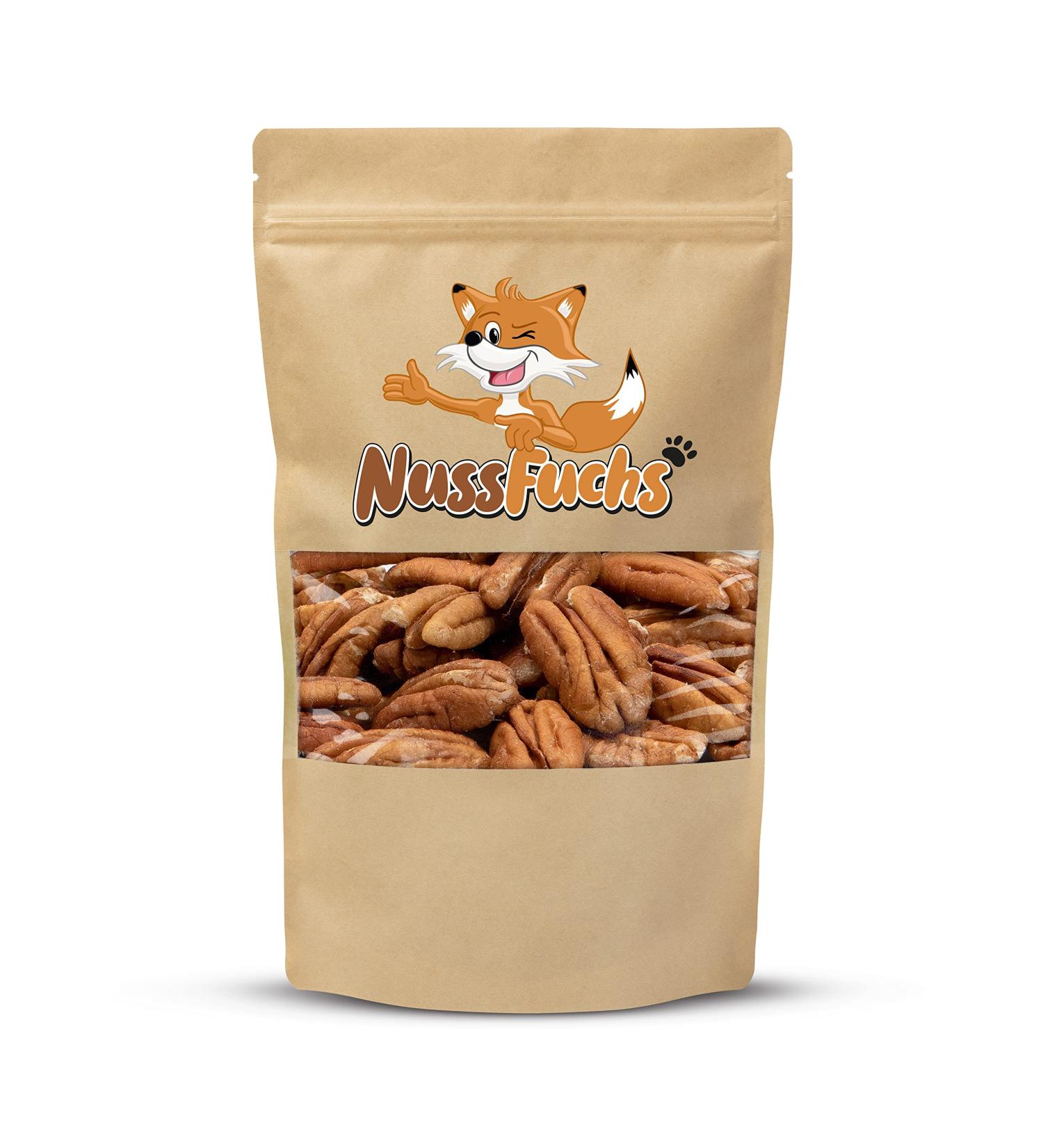 Pecanus Pecanuss 1kg - Raw Unsalted Whole Pecans & Halves - Natural No Additives - International Shipping Available - Buy Online on GoSupps.com