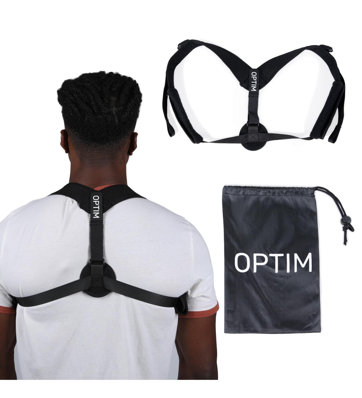 Posture Corrector & Brace for Men and Women | Adjustable Odor-Resistant All-Day Comfort | Improved Alignment & Support - Buy Online on GoSupps.com