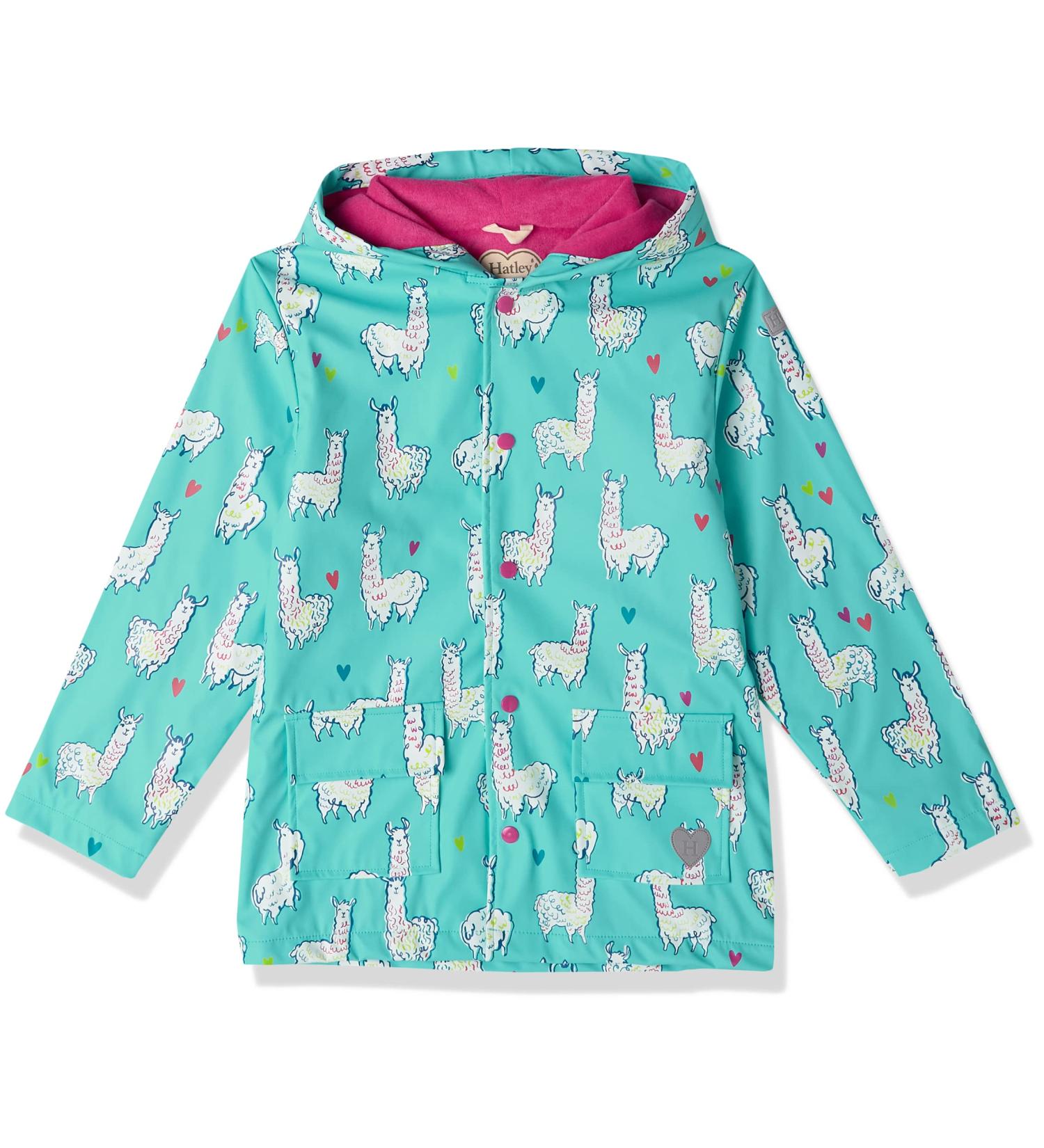 Girls' Hatley Alpaca Printed Raincoat - Size 3 Years - Buy Online on GoSupps.com