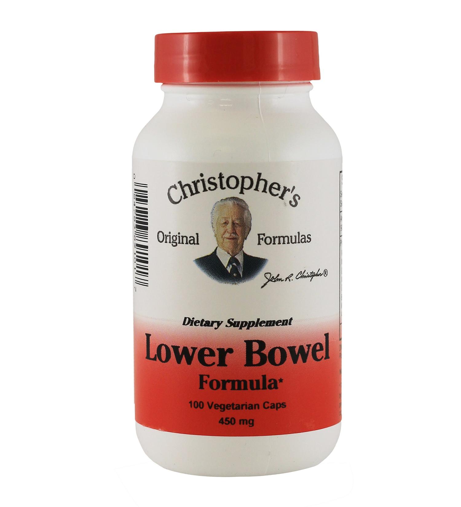 Dr Christopher's Lower Bowel Formula Vegetarian 100 Capsules 450 mg (Pack of 2)
