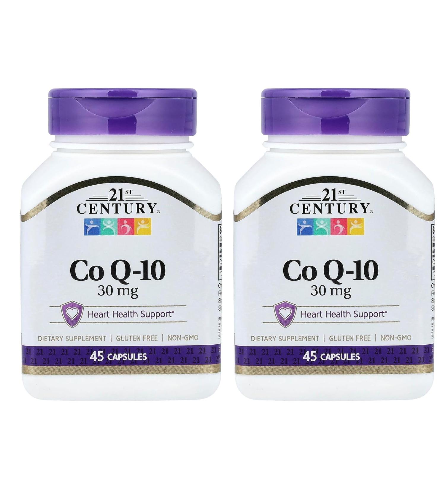 21st Century CoQ10 30 mg 45 Capsules - 2pc - Buy Online on GoSupps.com