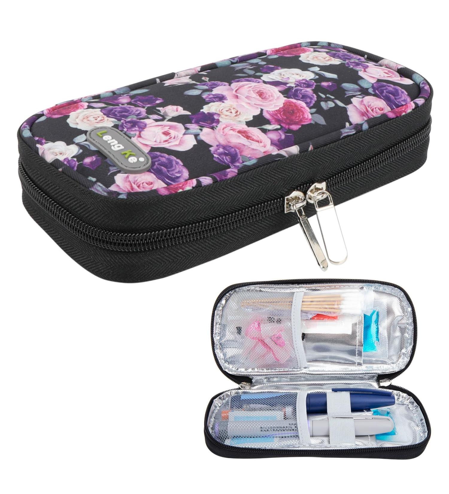 Youshares Insulin Cooling Bag - Diabetic Medication Cool Box for Safe & Cold Storage | Small Travel Diabetes Pen Etui (Rose) - Buy Online on GoSupps.com