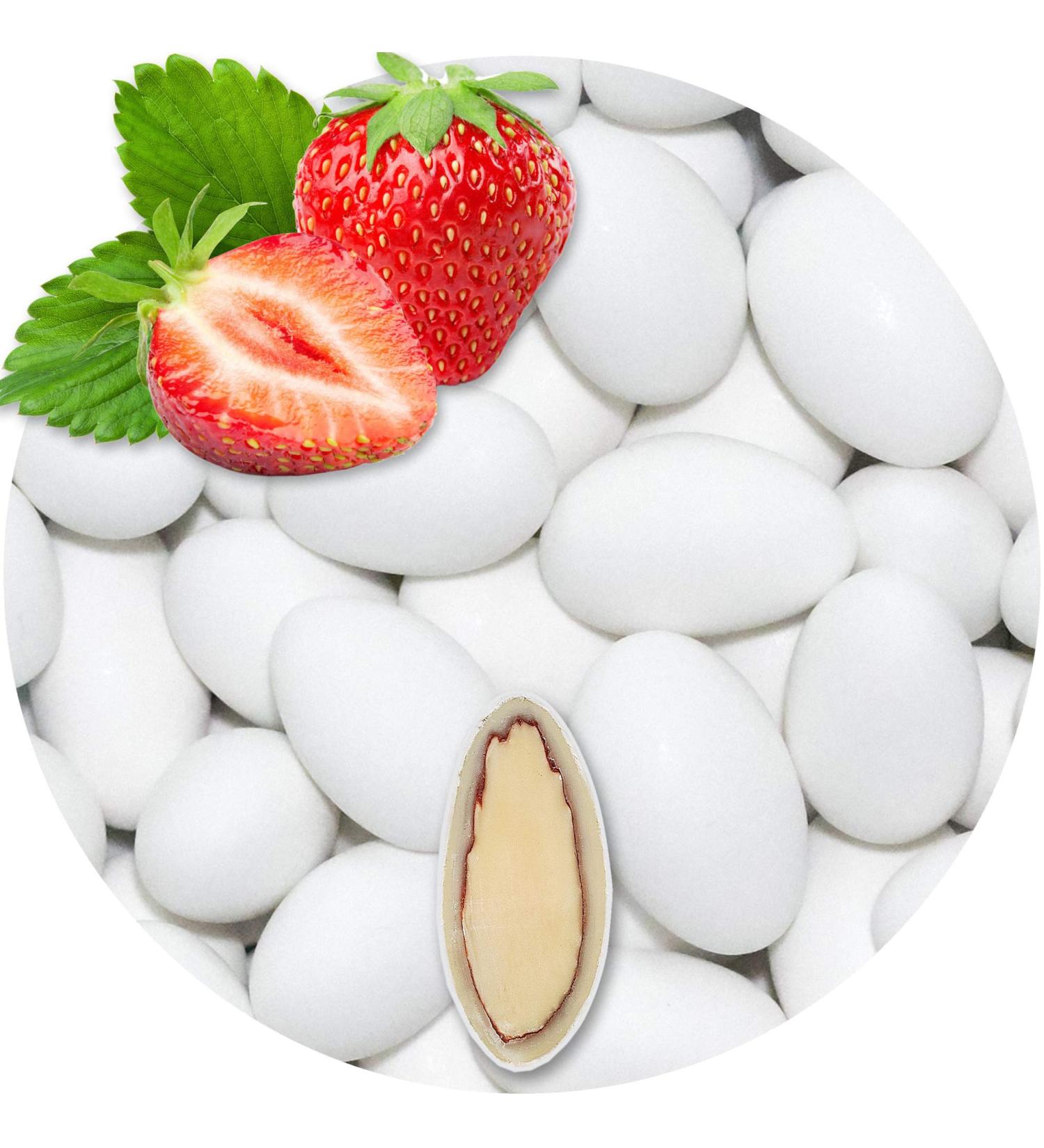 EinsSein 1 kg d'amandes au chocolat fraise blanc mat | drag es bapt me communion f te party candybar | cadeaux pour invit s de mariage | bonbons aux amandes | Badem sekeri - Buy Online on GoSupps.com