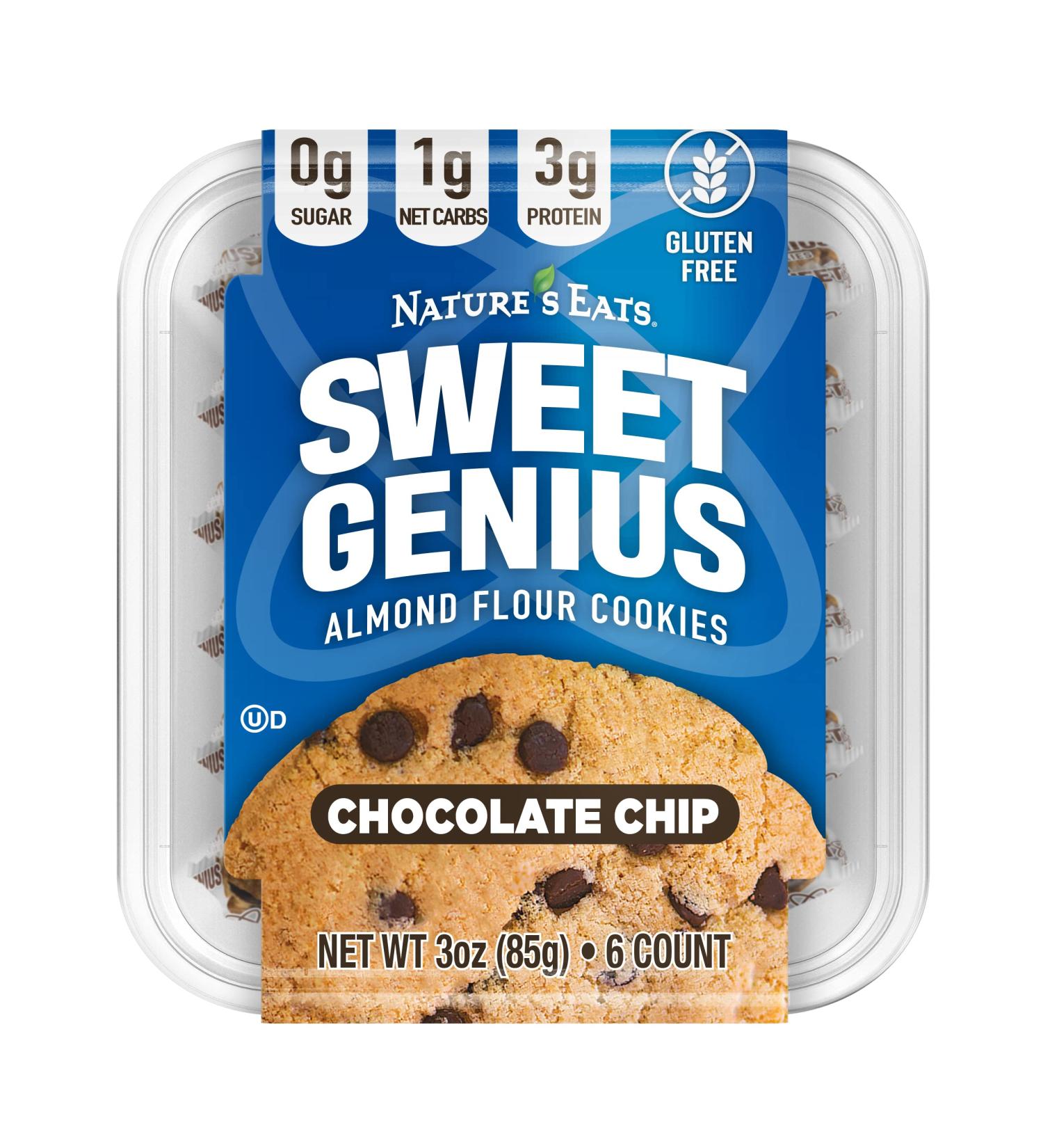Almond Flour Chocolate Chip Cookies - 6 Count Pack of 1 - Buy Online on GoSupps.com