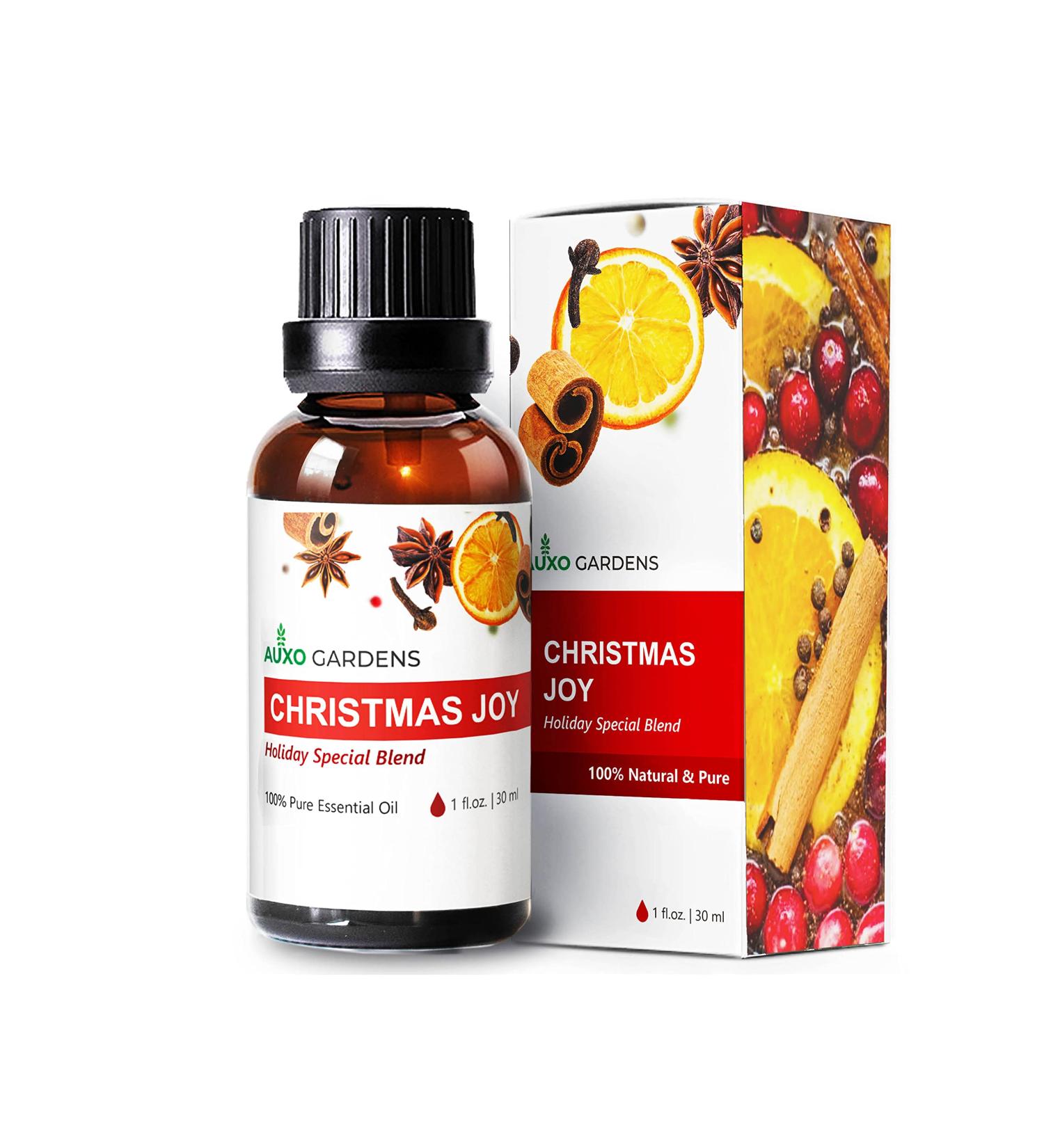 Christmas Joy Essential Oil Blend 1oz - 100% Natural Aromatherapy Oil for a Fresh Citrusy and Spicy Holiday Experience - Buy Online on GoSupps.com