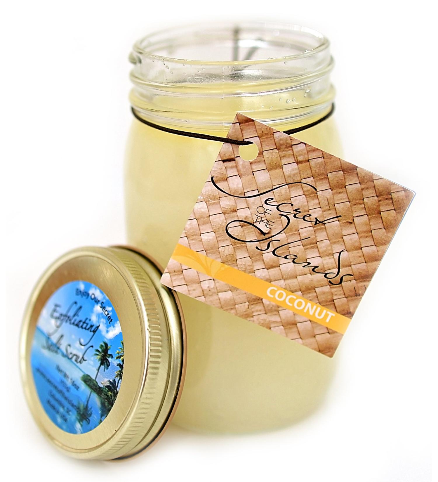 Secrets of the Islands Coconut Salt Scrub 16 oz - Exfoliating Body Scrub - Buy Online on GoSupps.com