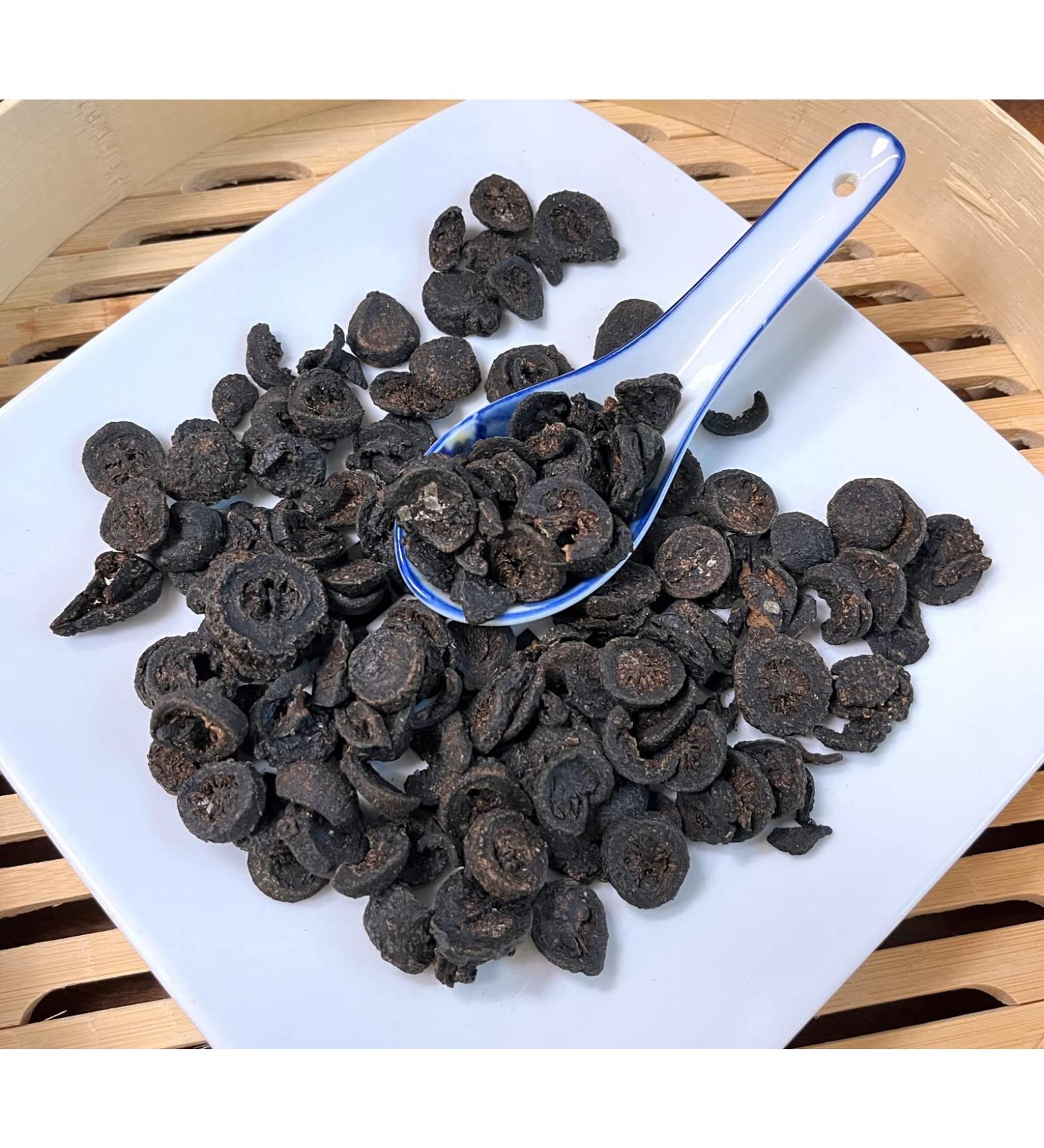 TCM Herbs USA Chao Zhi Shi / Fried aurantii fructus immaturus / Unripe Bitter Orange / Chih-Shih / Fried (4 oz)