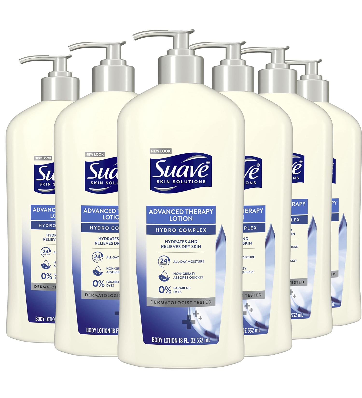 Suave Skin Solutions Body Lotion Advanced Therapy 18 Fl Oz - Pack of 6 - Buy Online on GoSupps.com