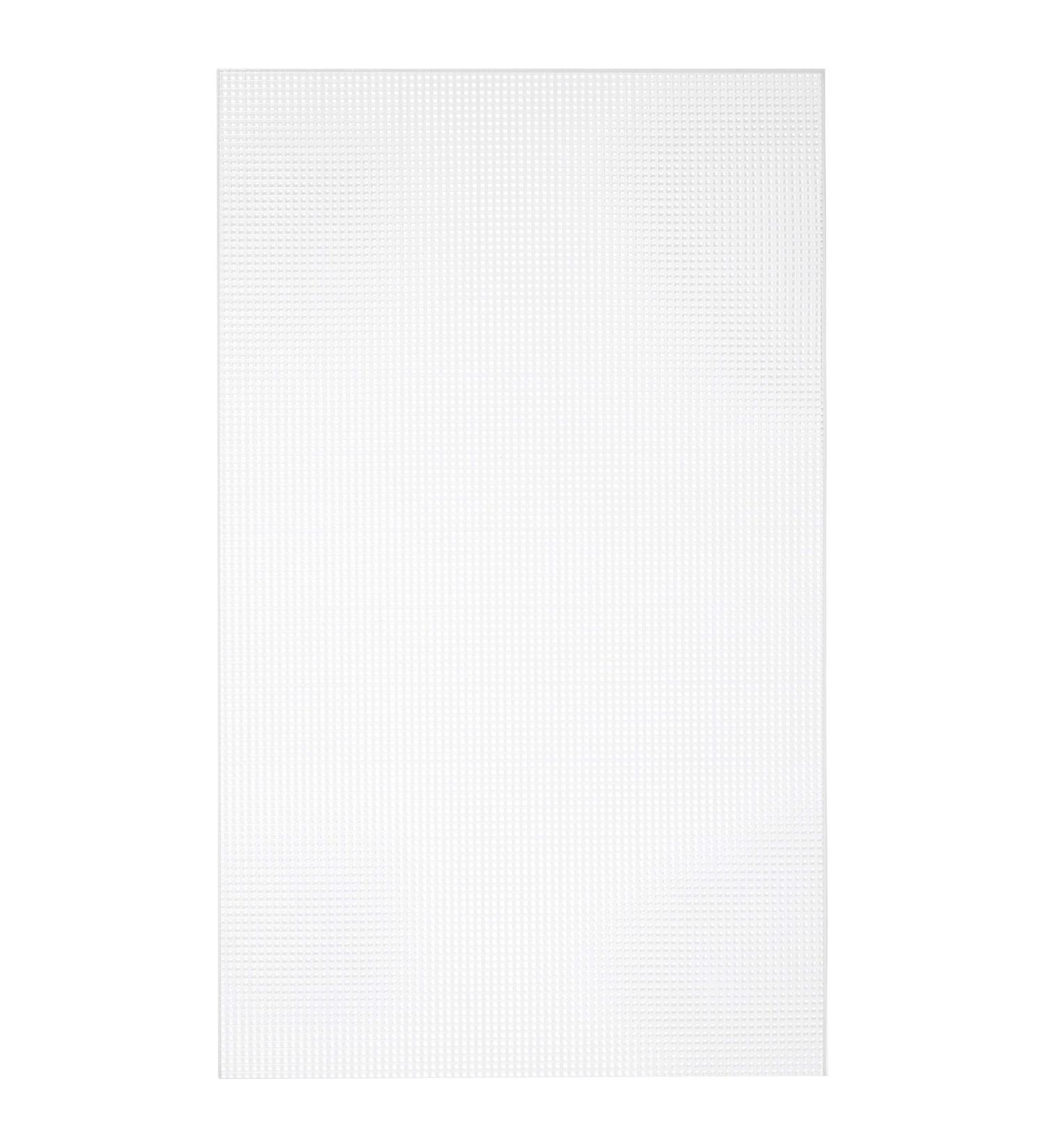 Cousin DIY, Artist Giant Plastic Stitching Canvas, 5 Holes per inch, 13.25"X22", White