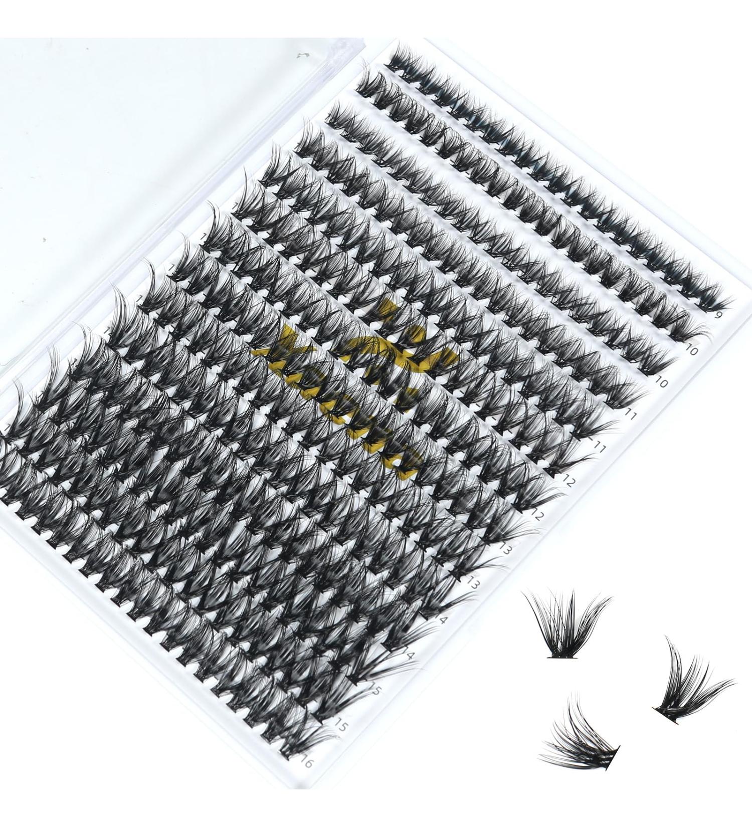 Xaena 280pcs 40D-0.07 D-MIX Individual Cluster Lashes - Soft DIY Eyelash Extensions & Bottom Lashes Pack - Buy Online on GoSupps.com