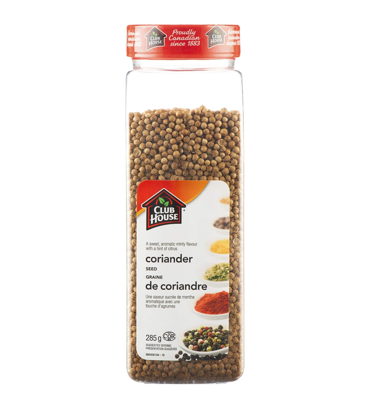 Club House Quality Natural Herbs and Spices Coriander Seed 285g 285 g (Pack of 1) - Buy Online on GoSupps.com
