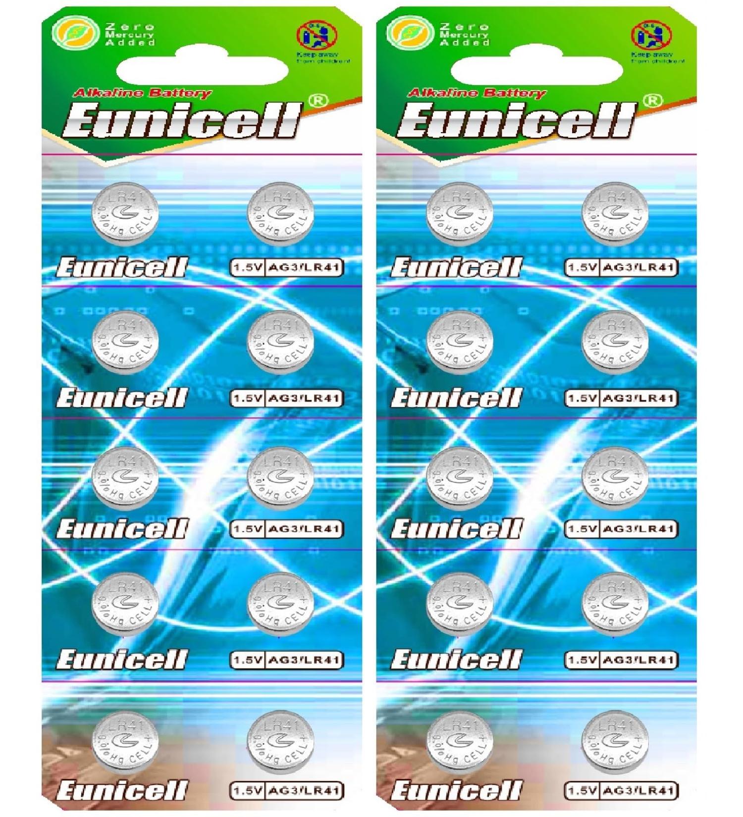 AG3 Alkaline Button Cells - Set of 10 (G3 LR41 LR41SW LR736 SR41W 384 392) - 1.5V High Performance Batteries for Watches & Electronics - Buy Online on GoSupps.com