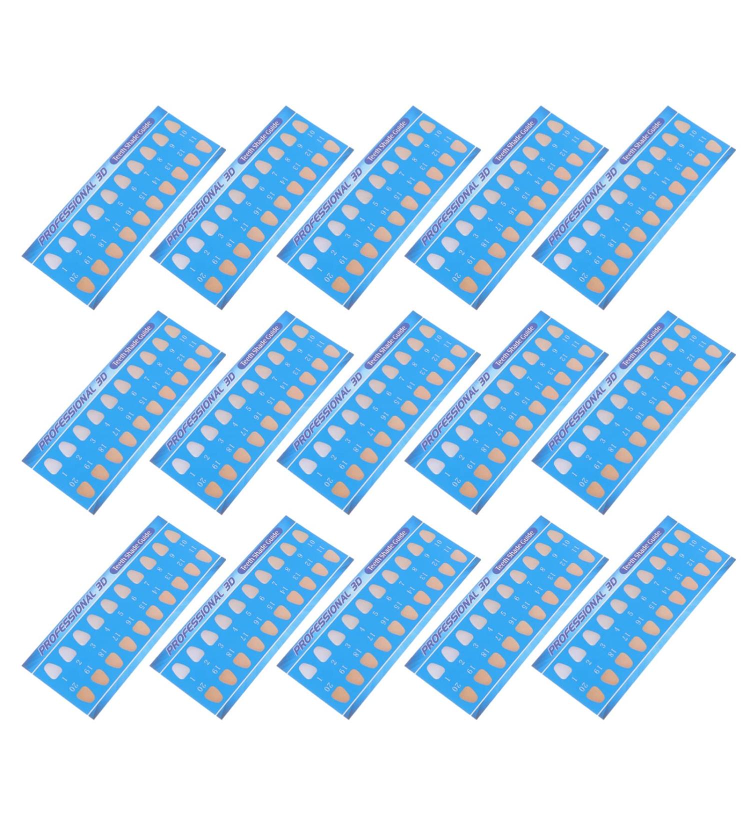50Pcs Healeved Veneers Teeth Shade Guide - Dental Tool for Whitening & Bleaching - Color Chart for Dentist - Oral Care Supplies - Buy Online on GoSupps.com