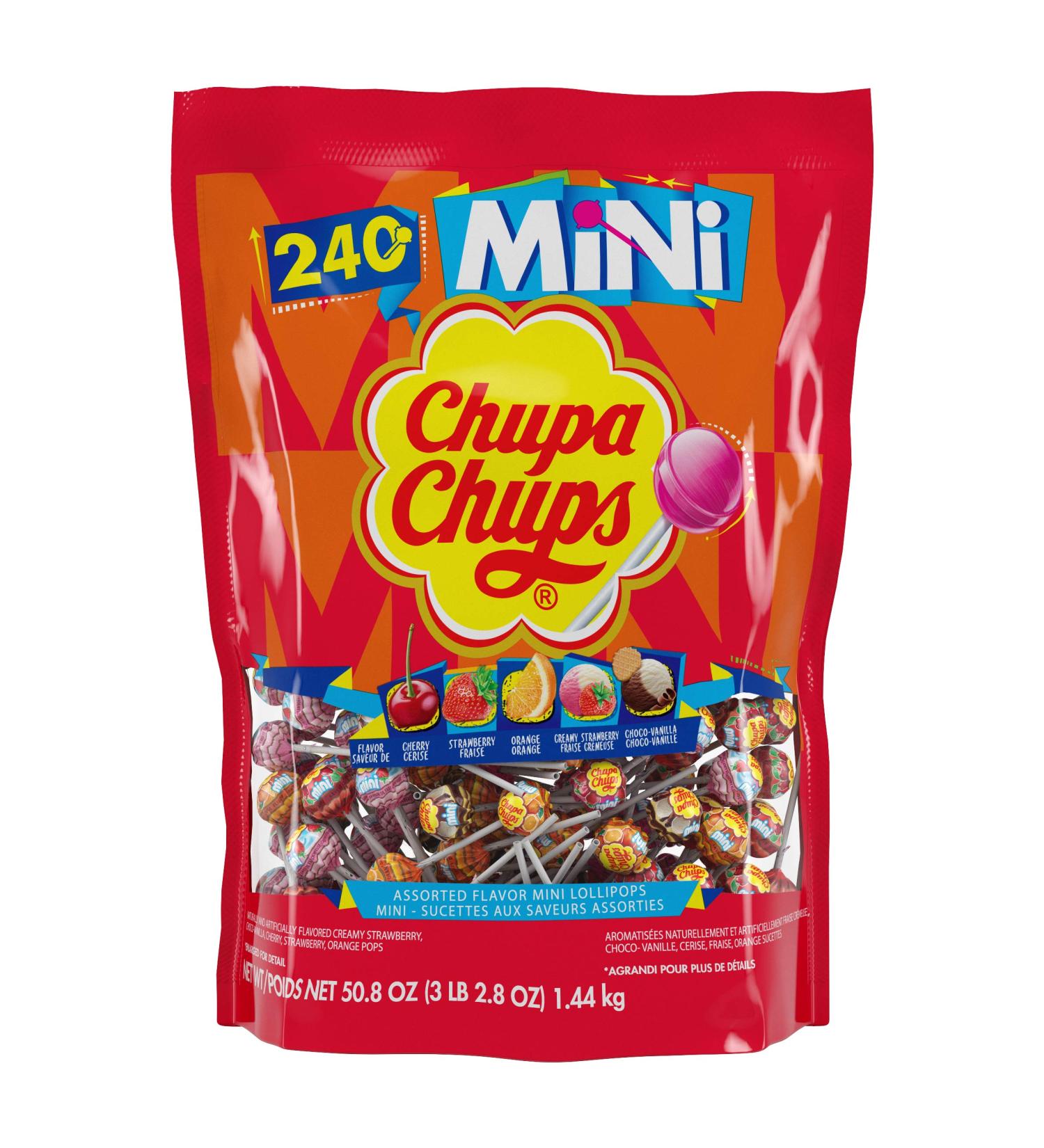 Chupa Chups Lollipops Mini Assorted Flavours 240 Count - Buy Online on GoSupps.com