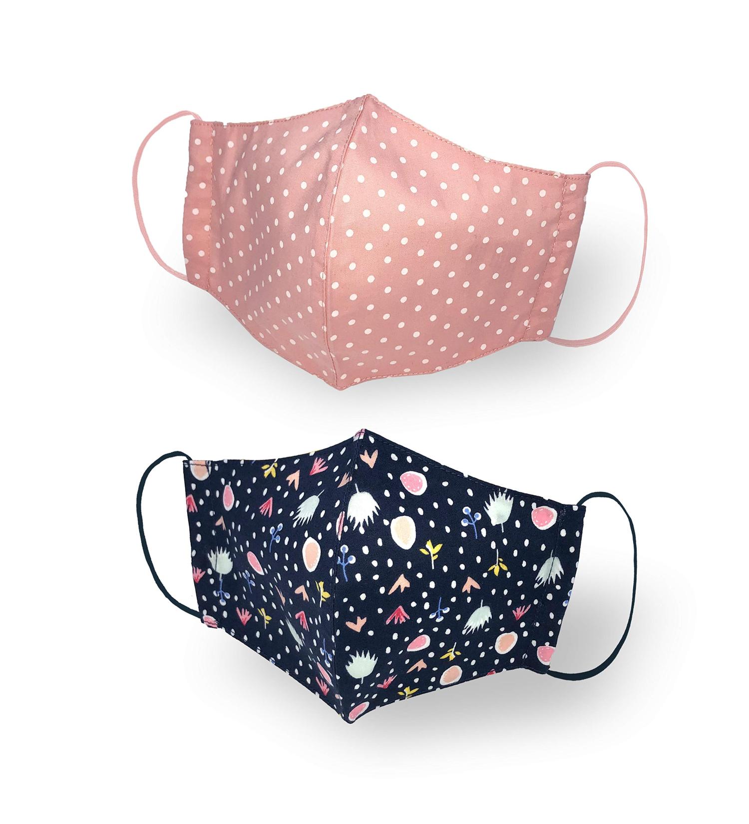 Kanguru Girls Green Face Mask - Multi-Coloured Kids 6-12 Years | Kid Girl 2 Pack - Buy Online on GoSupps.com