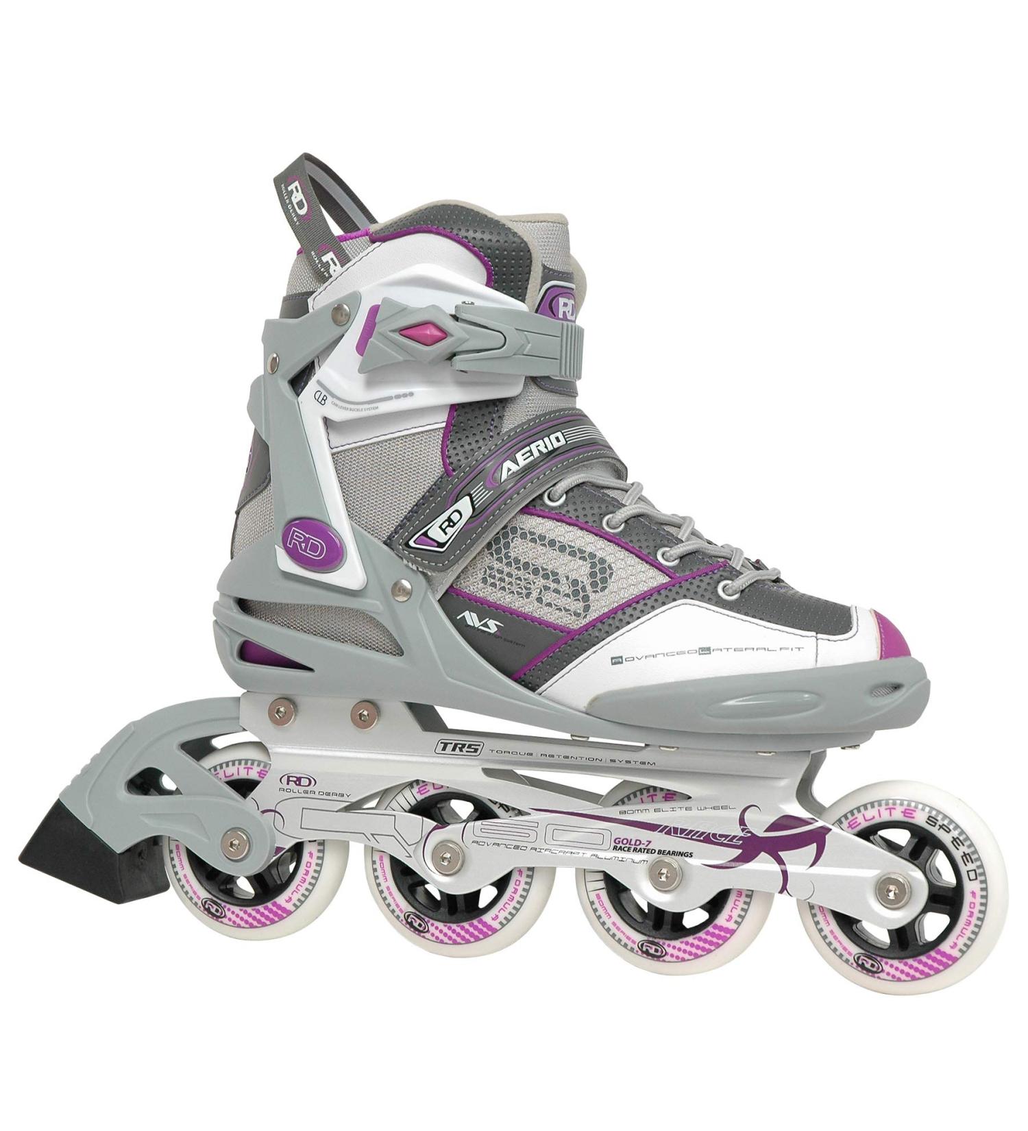 Roller Derby Aerio Women's Inline Skates 8 - Purple | Lightweight and Comfortable Skates for Women - Buy Online on GoSupps.com