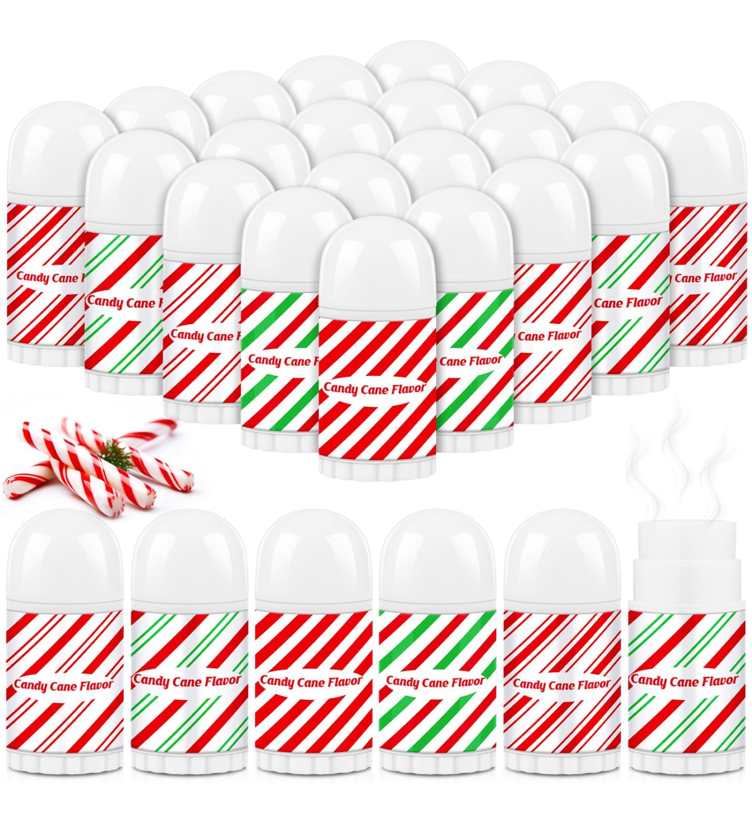 50 Pcs Christmas Lip Balm Bulk Mini Candy Cane Peppermint Flavor Lip Balms Bulk Christmas Stocking Stuffers Xmas Party Gifts Small Thank You Employee Appreciation Gifts for Women Men (Candy) 50 Candy - Buy Online on GoSupps.com
