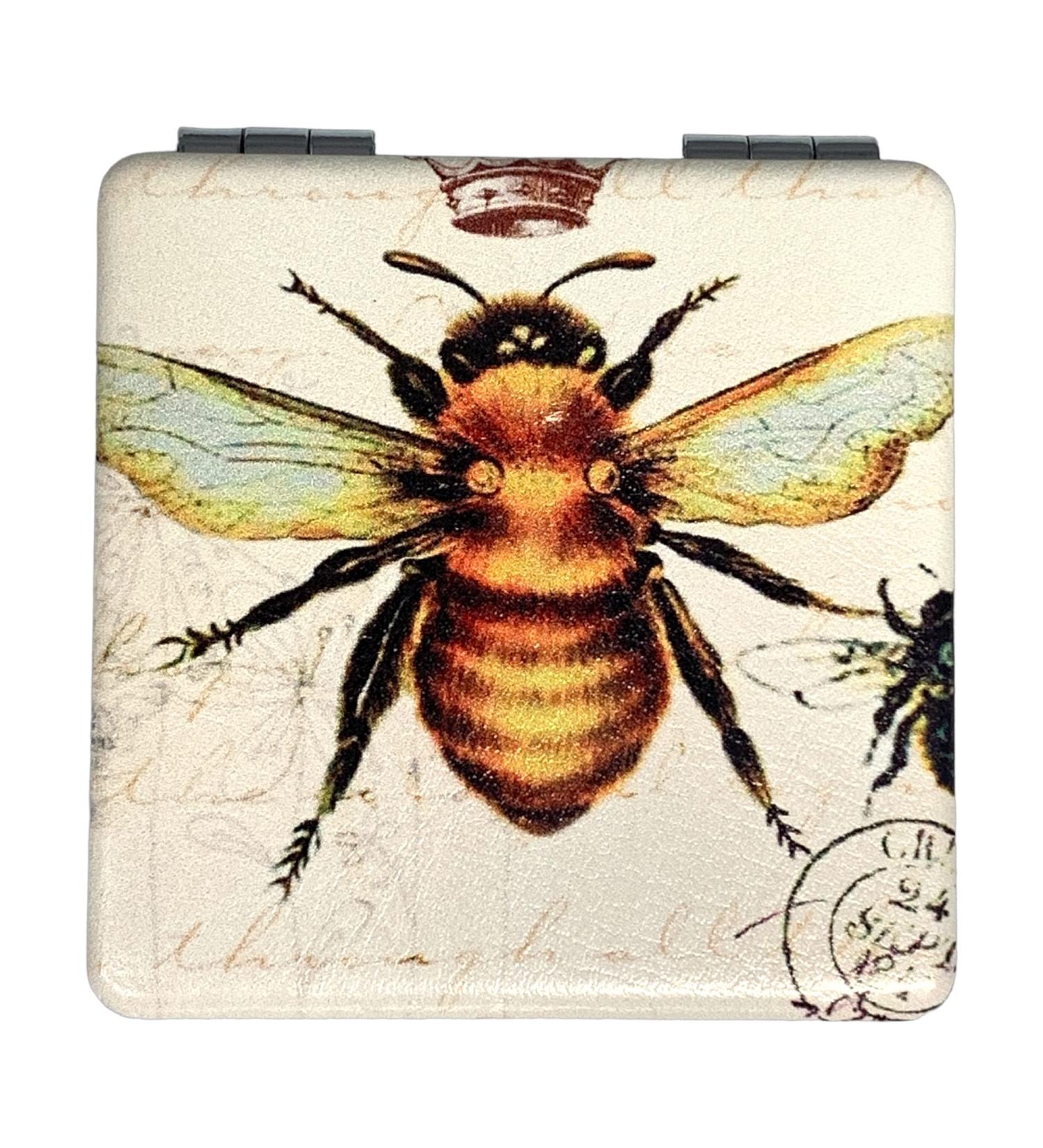 Meta Title: Value Arts Imperial French Honey Bee Purse Compact Travel Makeup Mirror and Magn - Buy Online on GoSupps.com