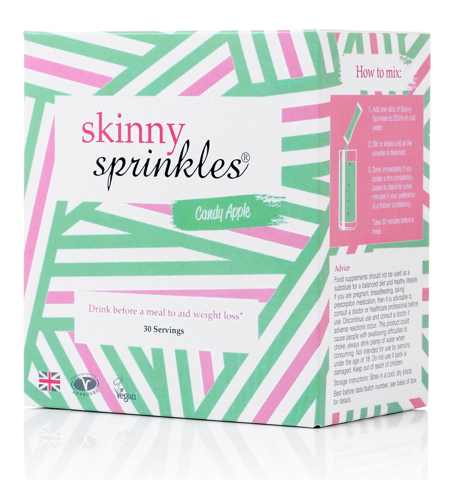 Skinny Sprinkles 30 Servings Vegan Weight Management Drink with Glucomannan Made in UK - Buy Online on GoSupps.com