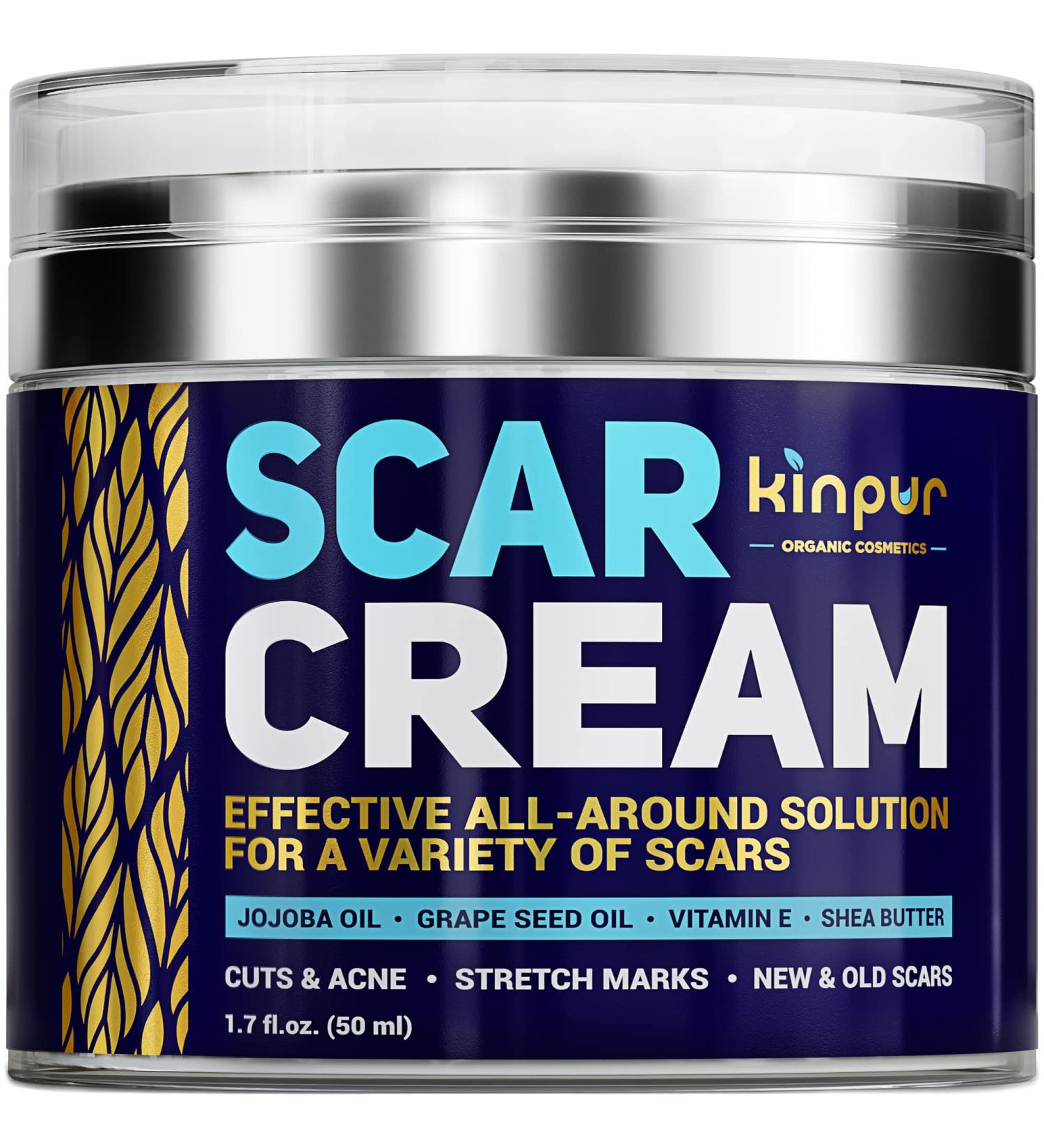 Advanced Scar Cream for Face and Body - Acne & Surgery Scar Treatment - Vitamin E, Silicone-Free Formula - All Skin Types - Buy Online on GoSupps.com