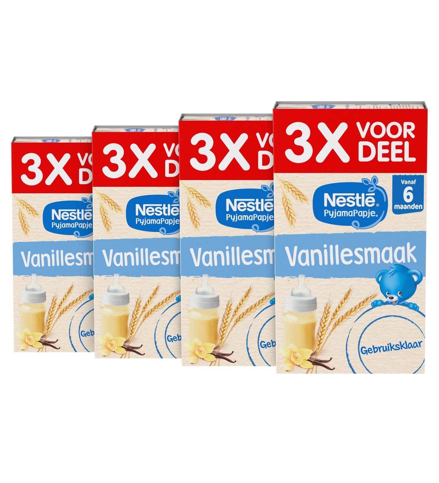 Nestl Netherlands Nestl PajamaPapje Vanilla baby porridge from 6 months 4 pieces - Buy Online on GoSupps.com