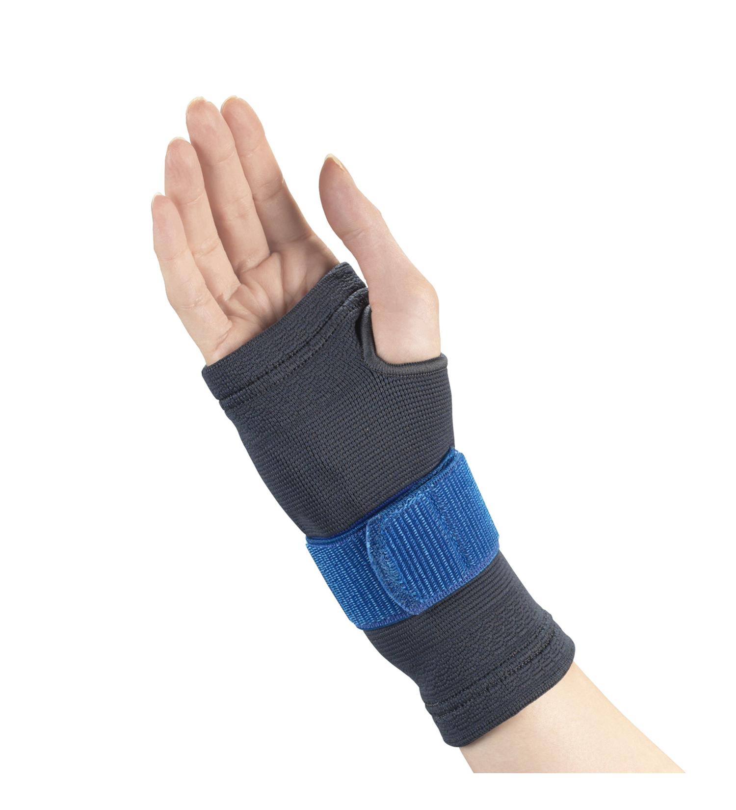 Shop OTC Wrist Brace for Compression Recovery | Gel Insert & Encircling Strap - Right Hand Small Gray - Buy Online on GoSupps.com