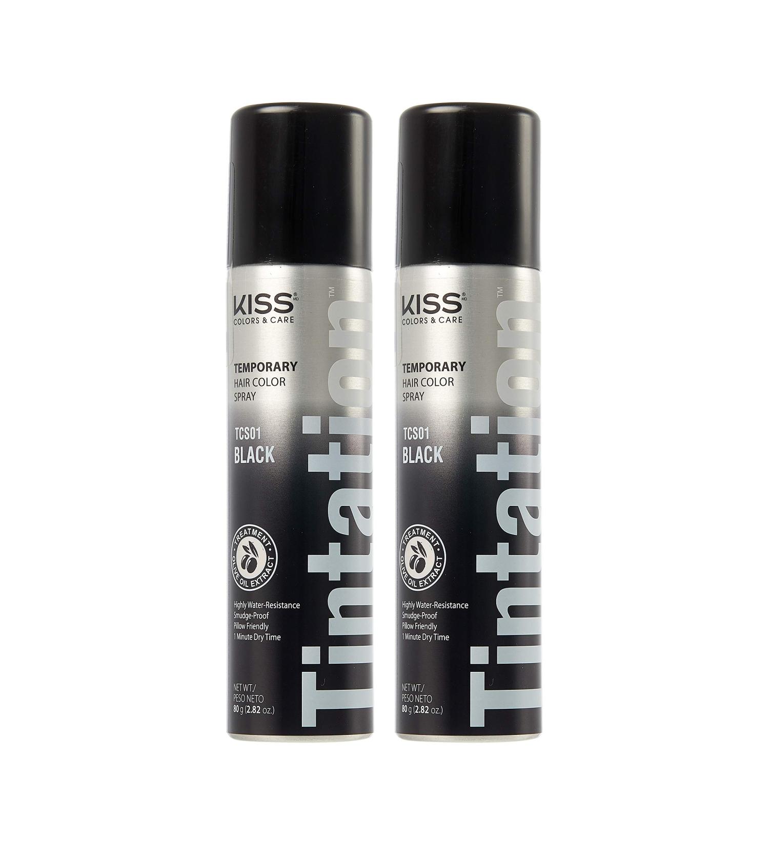 Kiss Root Cover Up Gray Concealer Spray Tintation Temporary Hair Color 2.82 oz 2 Pack-Black - Buy Online on GoSupps.com