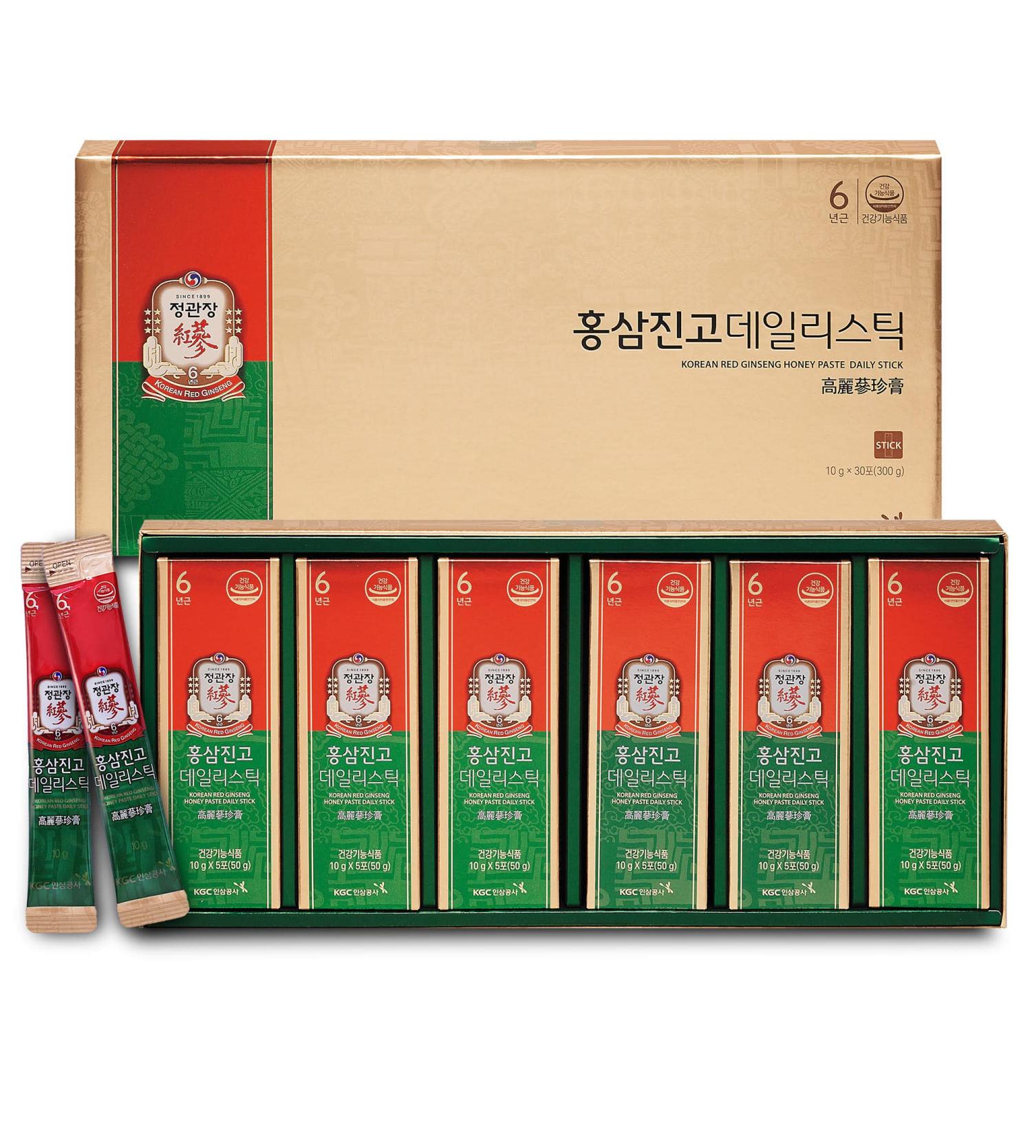 CheongKwanJang Ginseng Honey Sticks with Poria Mushroom Rehmannia Extract - 30 Pack - Buy Online on GoSupps.com