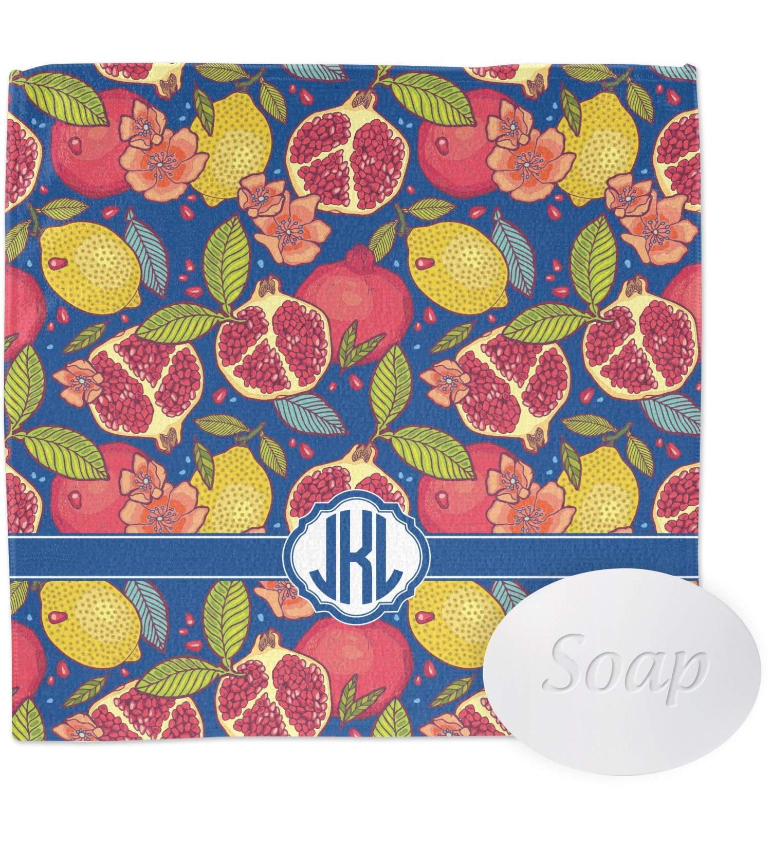 YouCustomizeIt Personalized Pomegranates & Lemons Washcloth