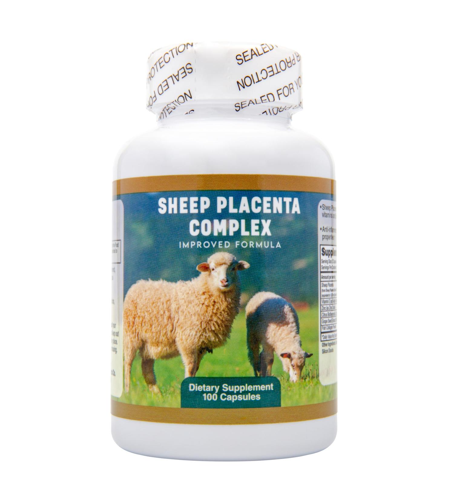 8 x Sheep Placenta Complex 100 Capsules Make In USA FRESH New Item Good Product !! - Buy Online on GoSupps.com
