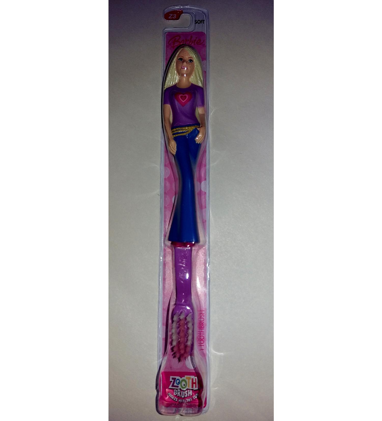 Manual Toothbrush Barbie Purple Top w/Heart