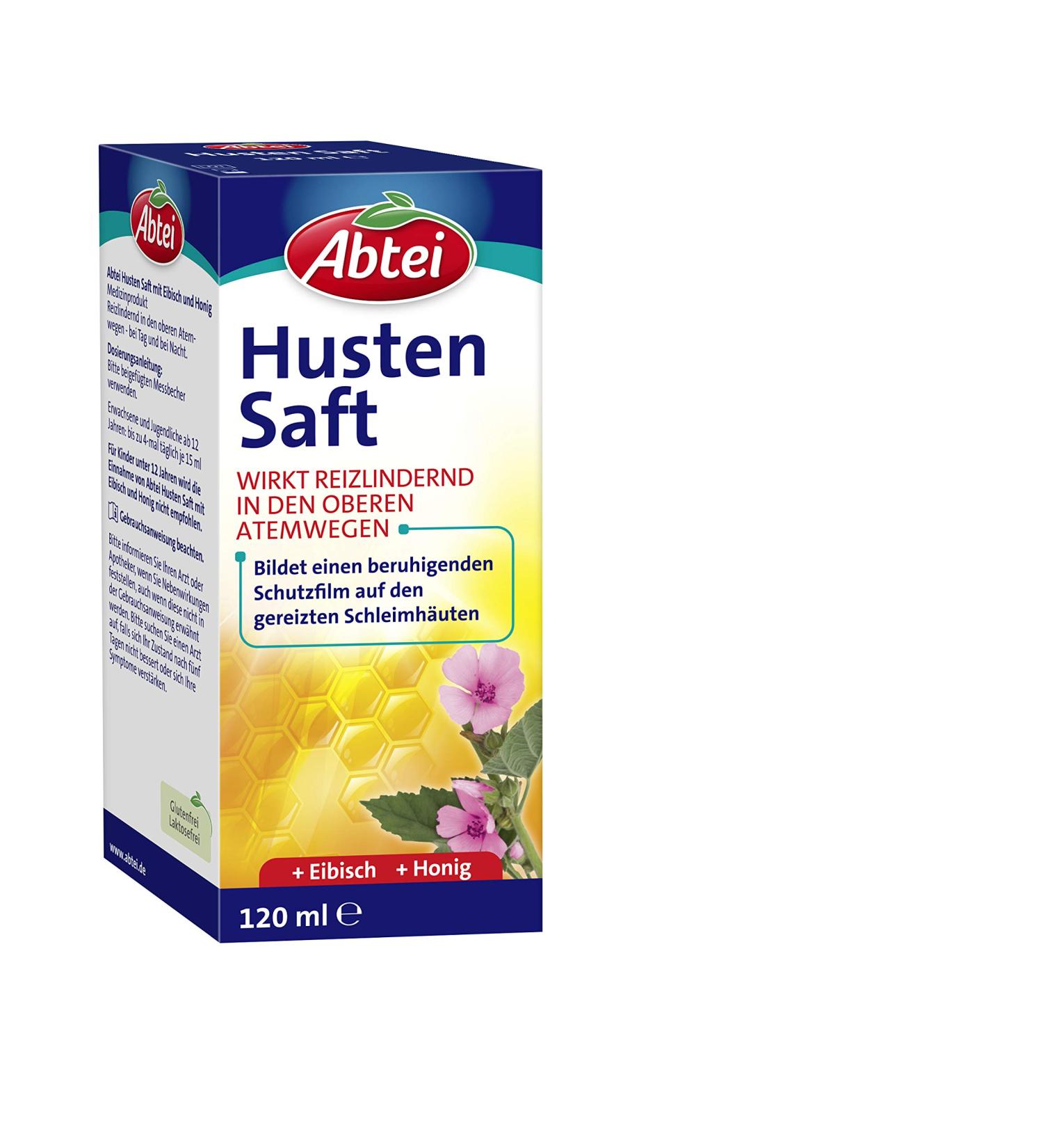 Abbey Cough Juice with Marshmallow & Honey | Alcohol-Free Lactose-Free Gluten-Free | Soothes Irritated Throat & Cough - 120ml - Buy Online on GoSupps.com