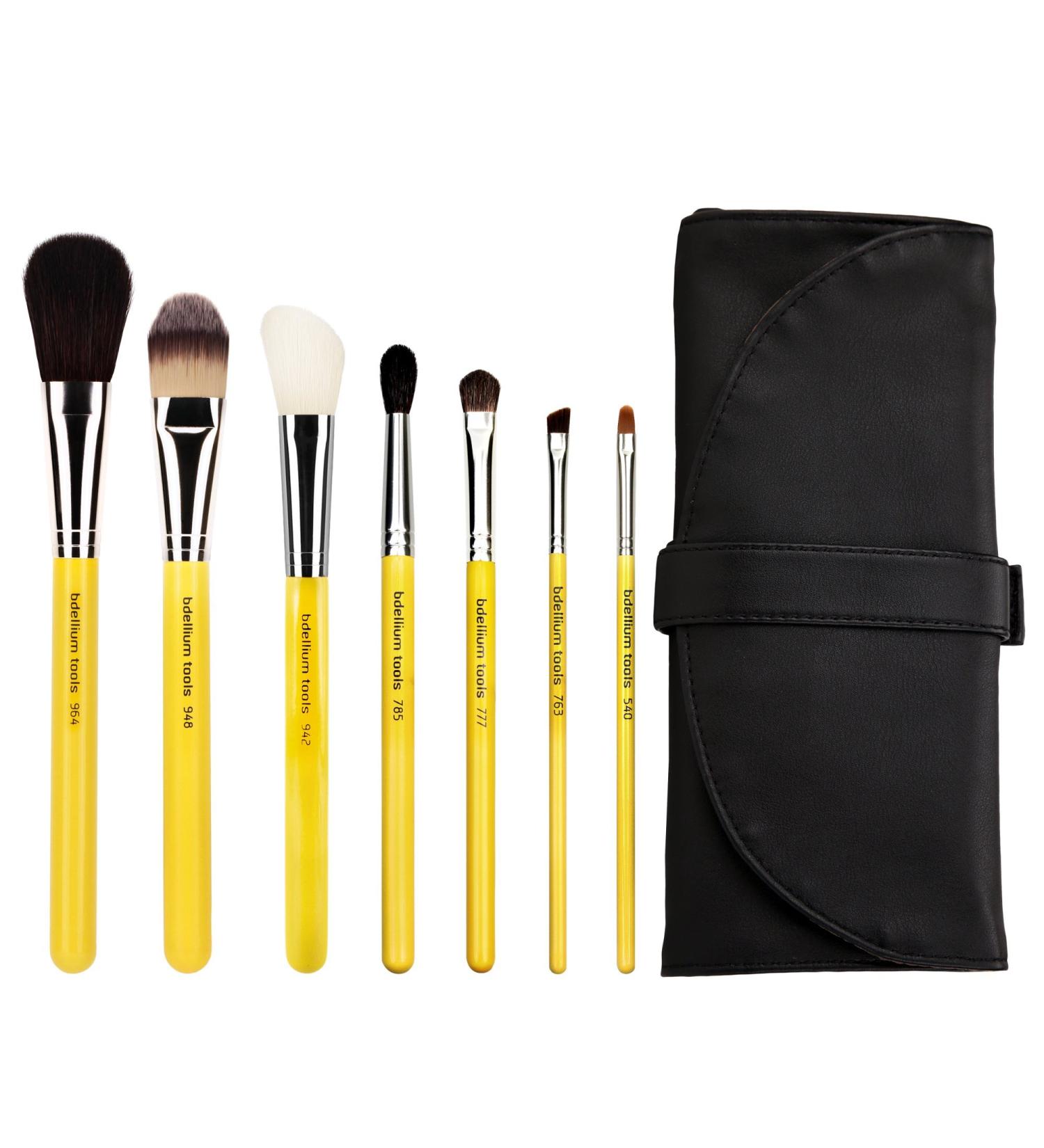 Bdellium Tools Professional Makeup Brush Studio Series - Basic 7pc Brush Set with Roll-Up Pouch | International Shipping Available - Buy Online on GoSupps.com