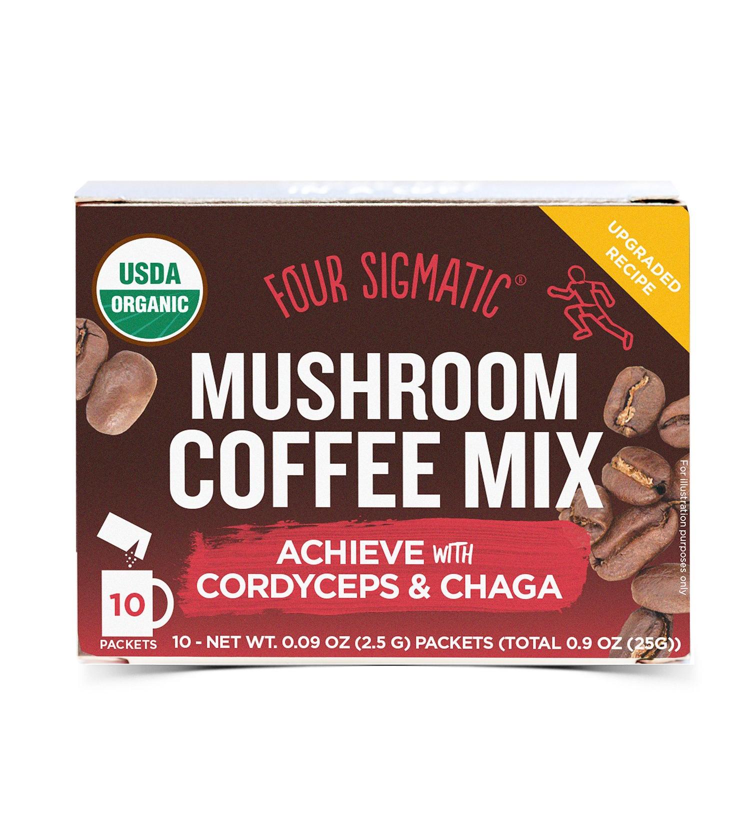 Four Sigmatic FSF Mushroom Coffee with Cordyceps and Chaga Sachets 30 g - Buy Online on GoSupps.com